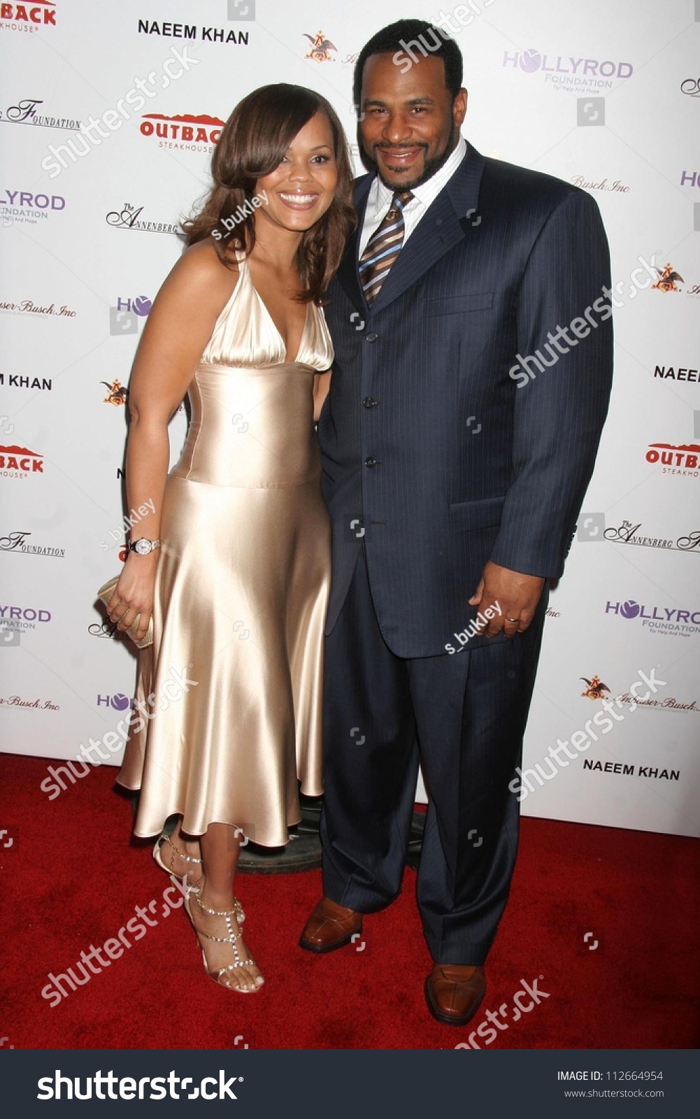 Jerome Bettis Wife Trameka Designcare 2007 Stock Photo 112664954 ...