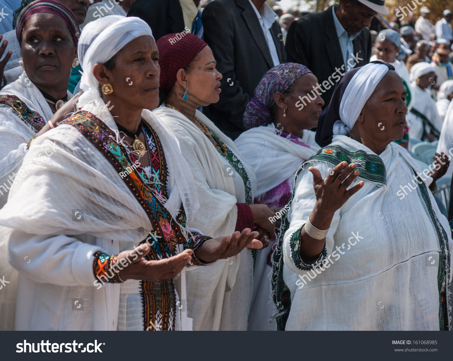 Jerusalem - Oct 31: Ethiopian Jewish Women Pray In Front Of The Kessim ...