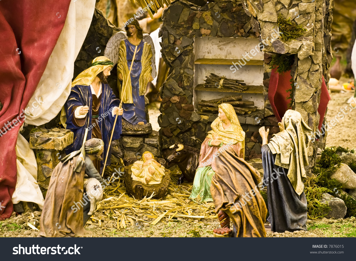 Jesus Christ Virgin Mary Joseph Crib Stock Photo 7876015 - Shutterstock