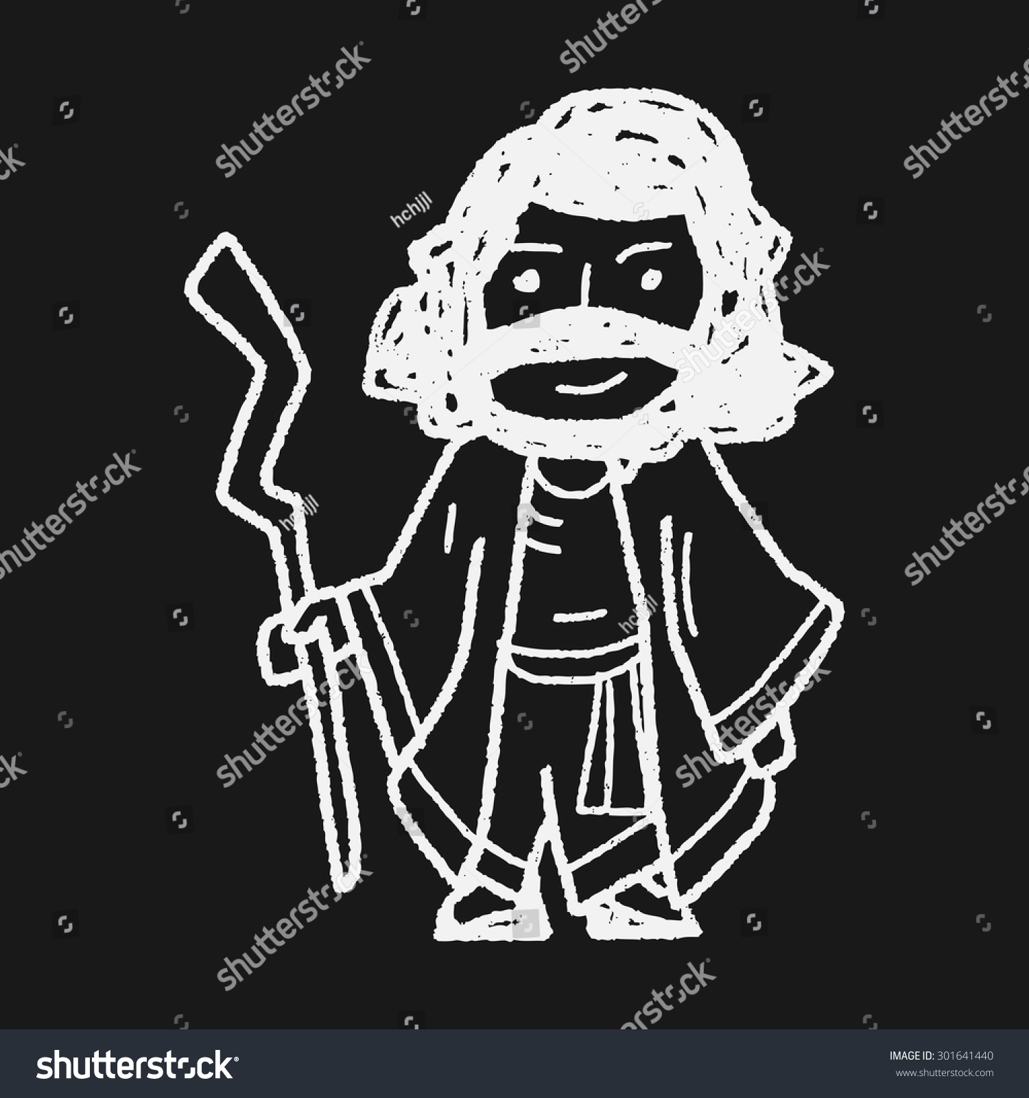 Jesus Doodle Stock Illustration 301641440 Shutterstock