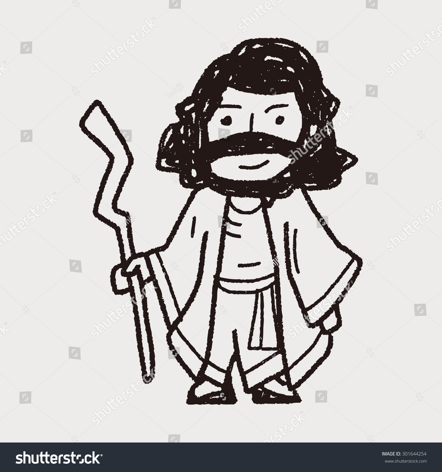 Jesus Doodle Stock Illustration 301644254 - Shutterstock