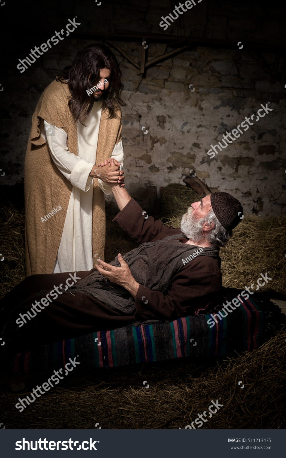 Jesus Healing Lame Crippled Man Stock Photo 511213435 | Shutterstock