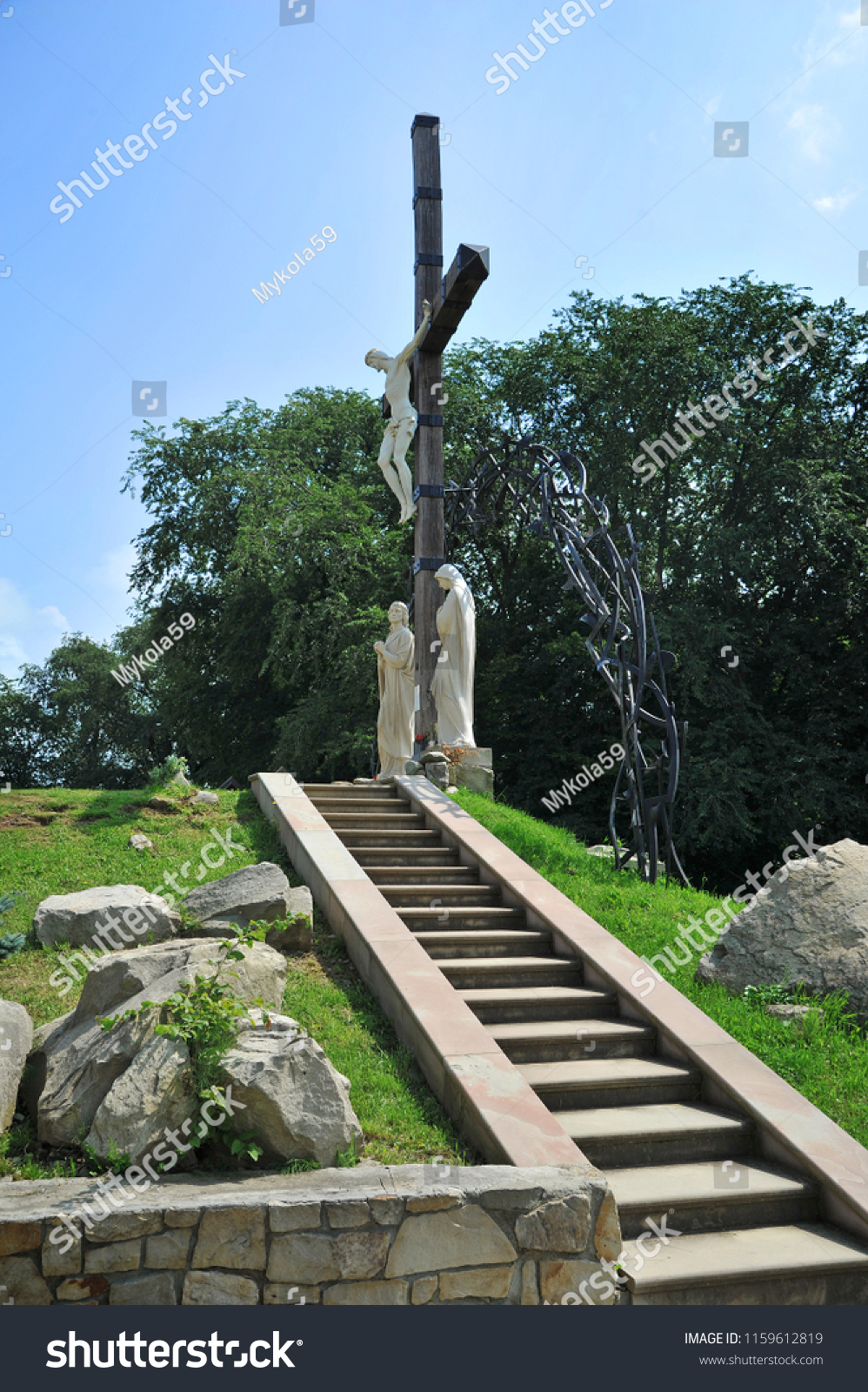 Jesus Crucified On Cross Two Women ภาพสต็อก 1159612819 Shutterstock 4064