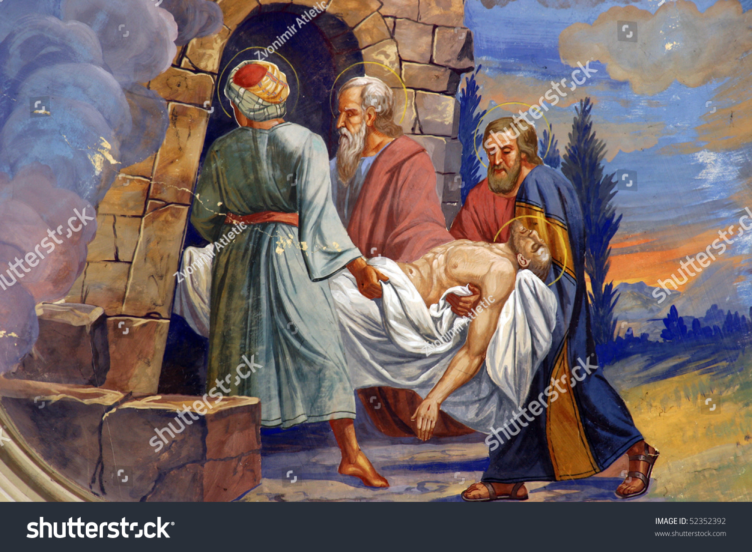 Jesus Laid Tomb Stock Photo 52352392 - Shutterstock