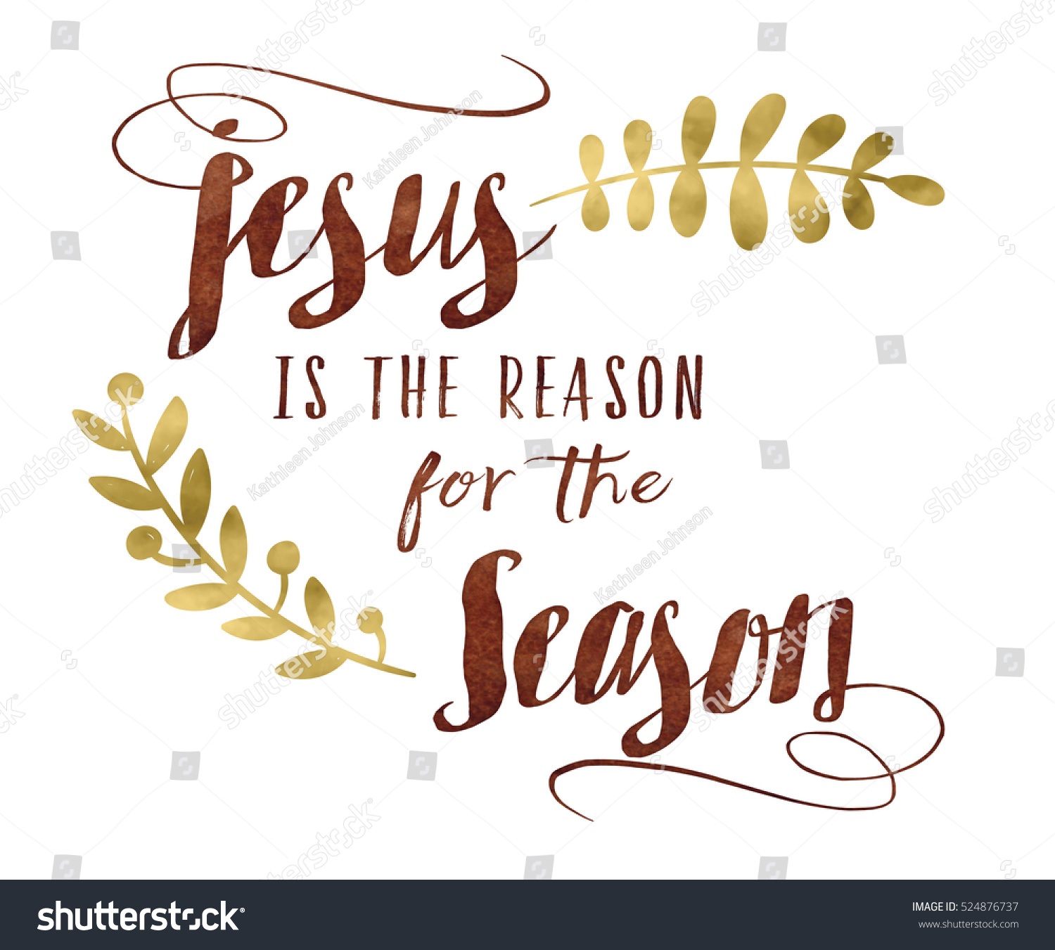 Download Jesus Reason Season Typography Design Art Stock ...