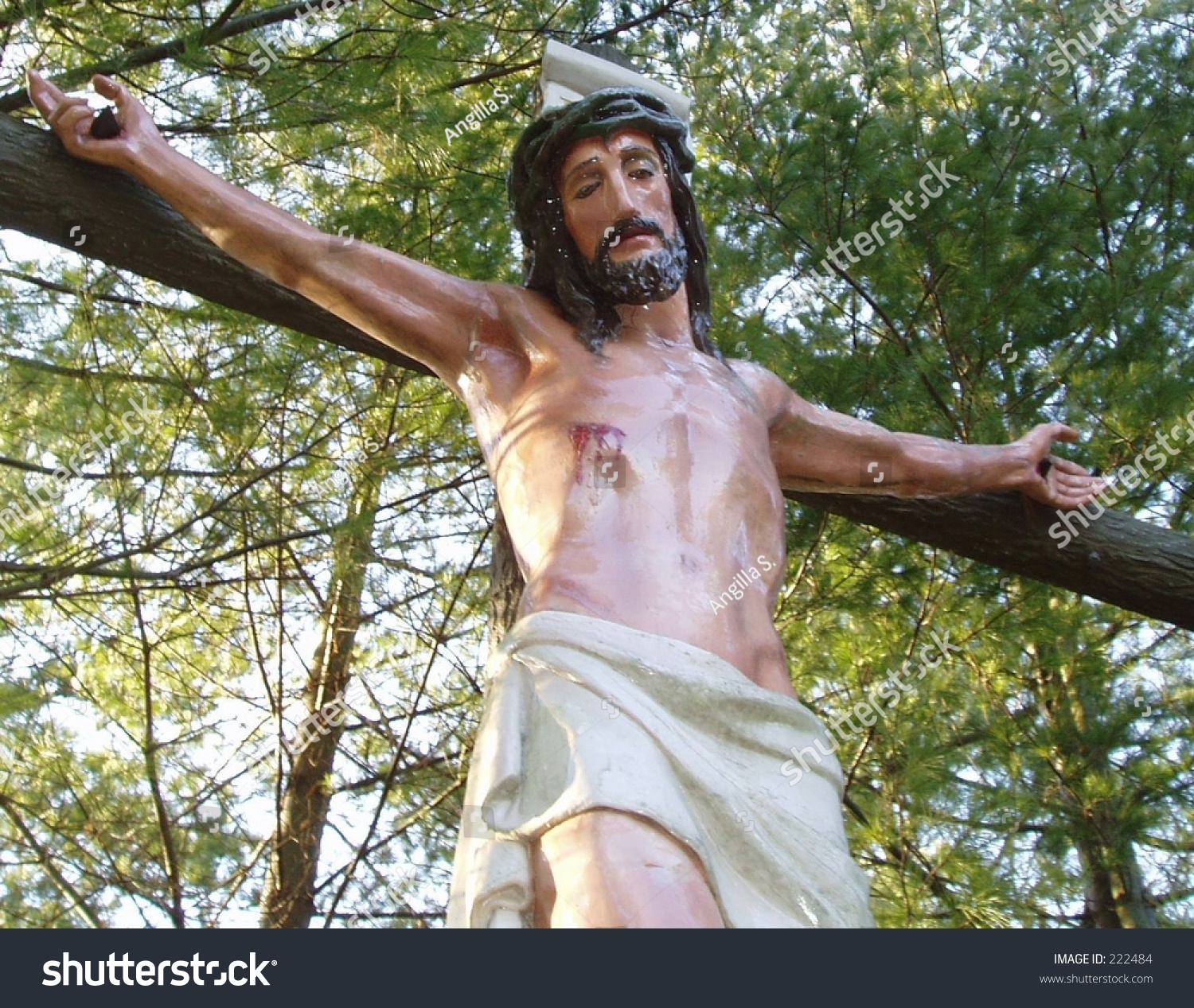 Jesus Looking Down Cross Stock Photo 222484 - Shutterstock