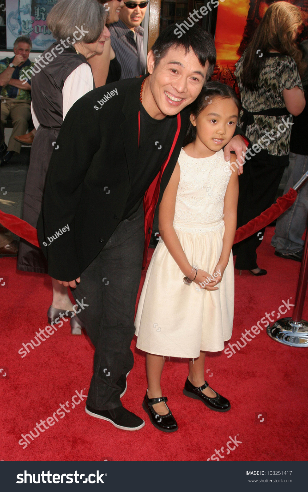 Jet Li And Daughter Jane At The Premiere Of 