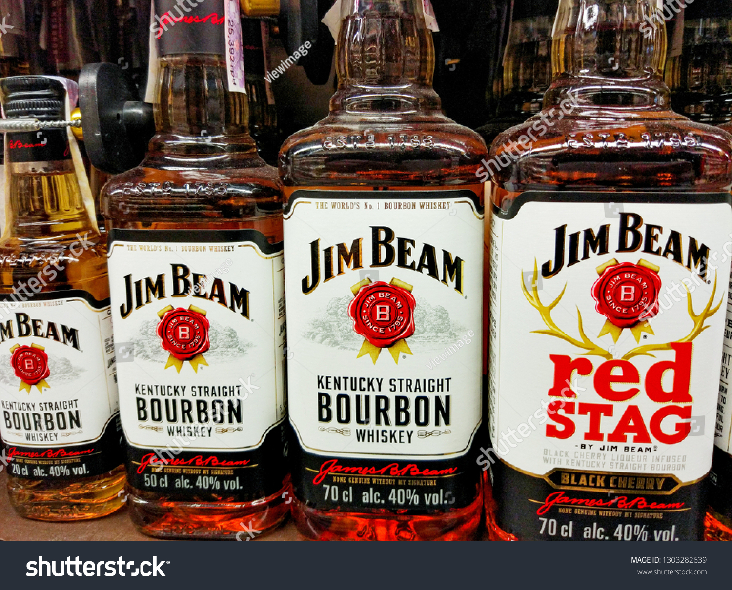 Jim Beam Kentucky Straight Bourbon Whiskey Stock Photo Edit Now