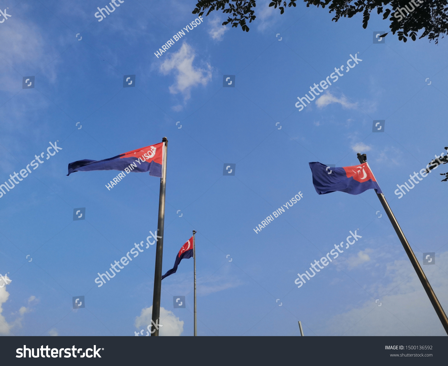 Johor Flag Medeka Lake Johor Bahru Stock Photo Edit Now 1500136592