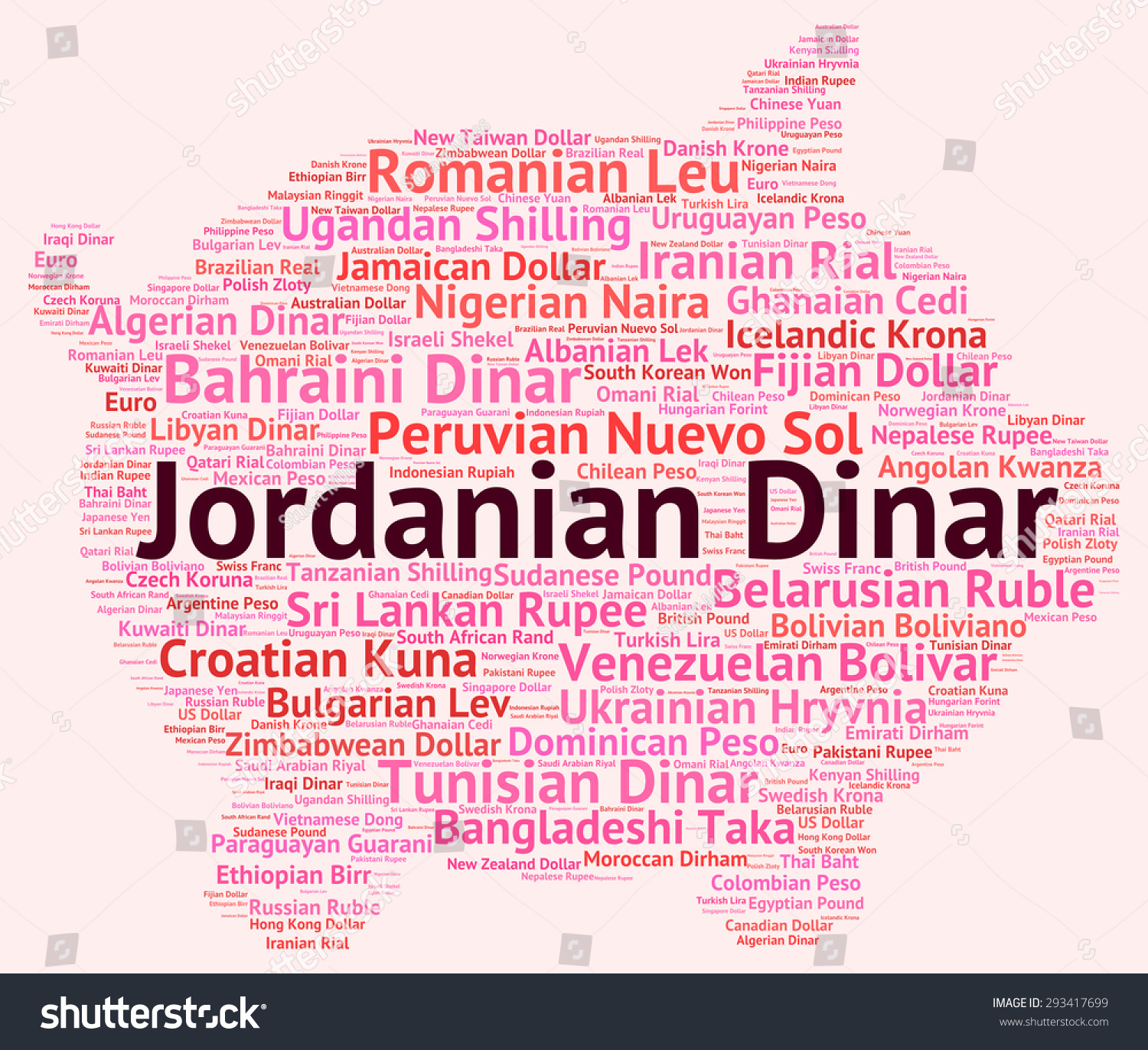 Jordanian Dinar Meaning Exchange Rate Fx Stock Illustration 293417699 - 