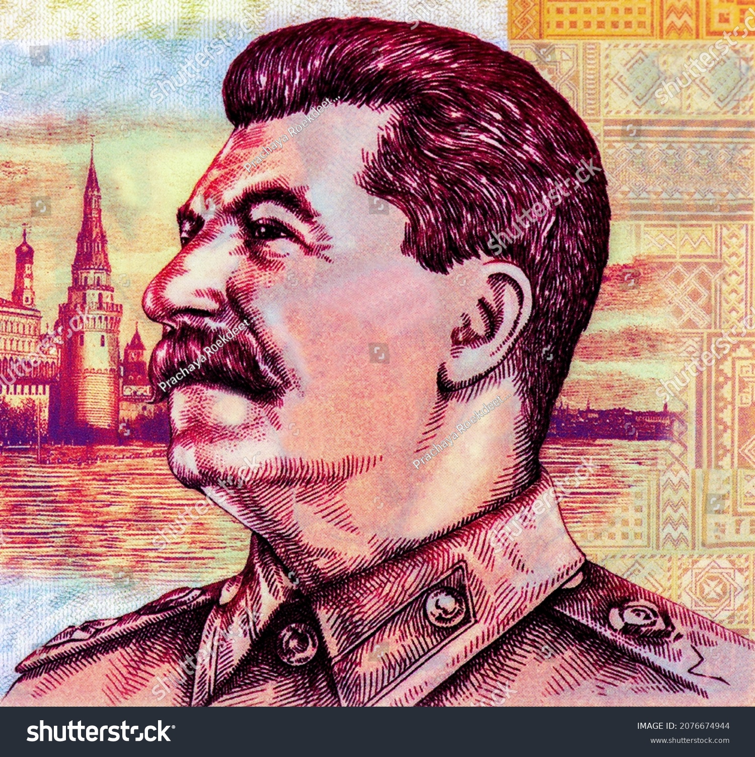 Joseph Stalin Portrait Russia 100 Rubles Stock Photo 2076674944 ...