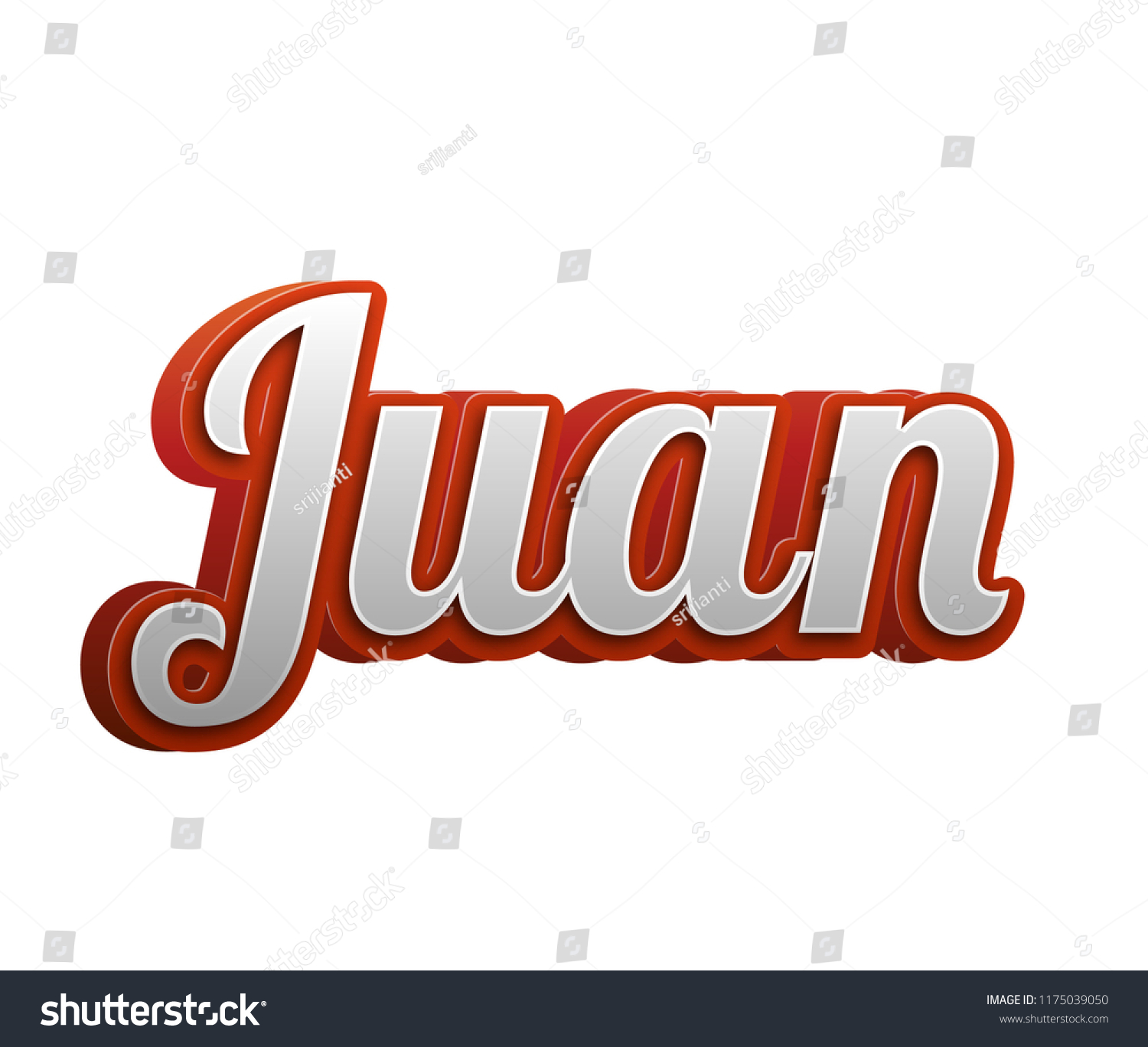 Juan Popular Nick Names Around World Stock Illustration 1175039050 ...