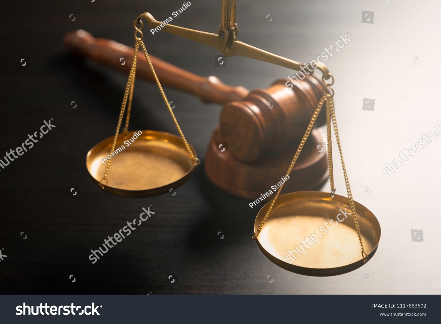 Judges Gavel Weight Scale Law Justice Stock Photo 2117883602 Shutterstock