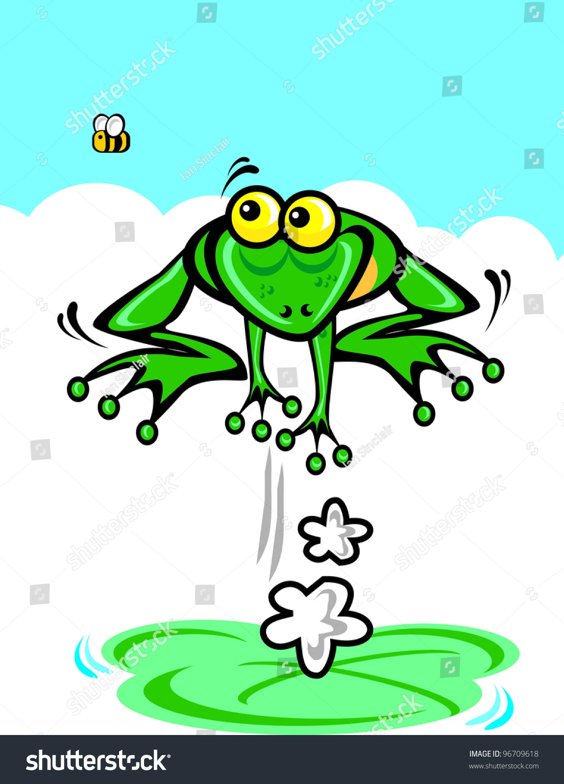 Jumping Frog Stock Photo 96709618 : Shutterstock