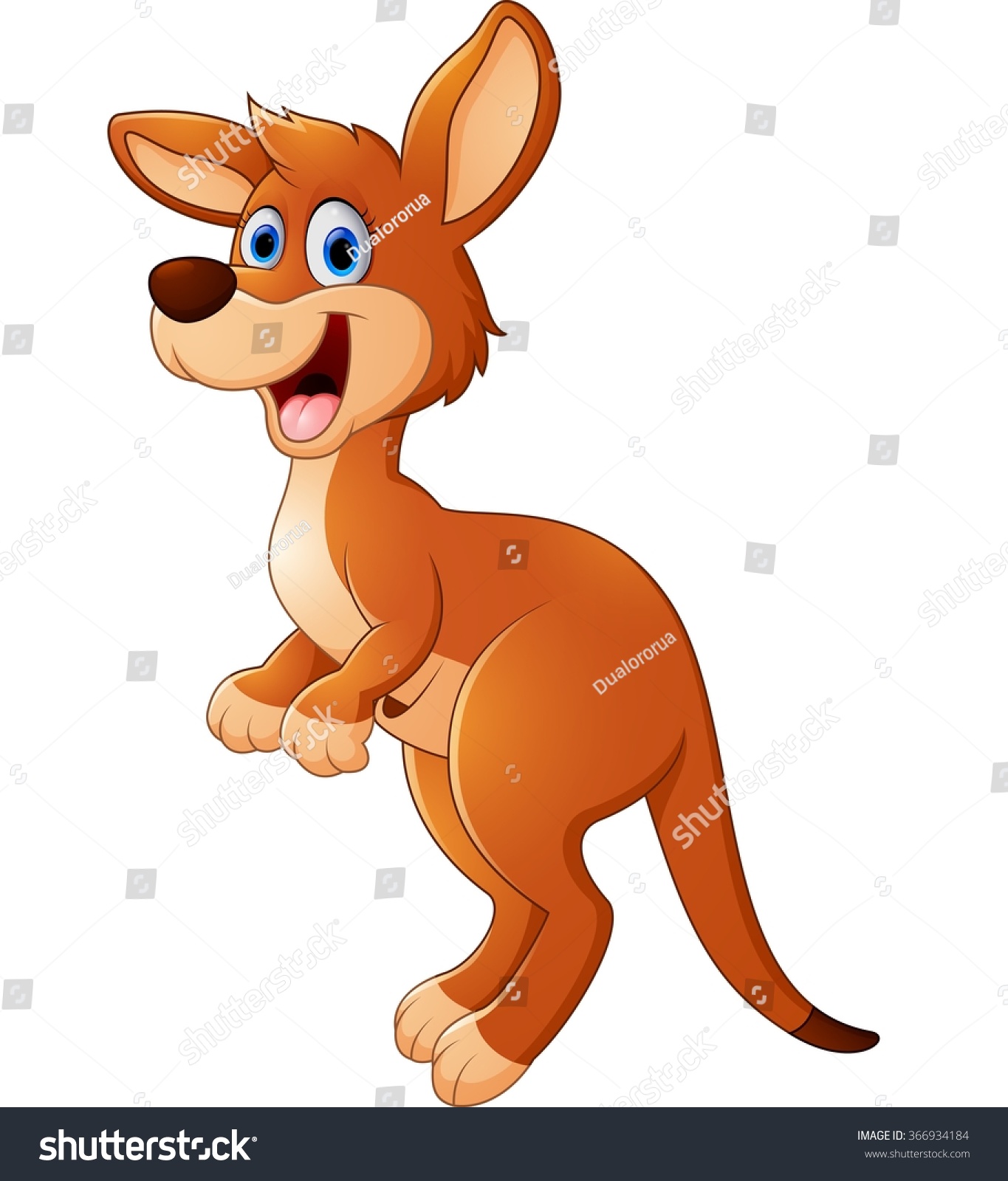 Jumping Kangaroo Cartoon Stock Photo 366934184 : Shutterstock