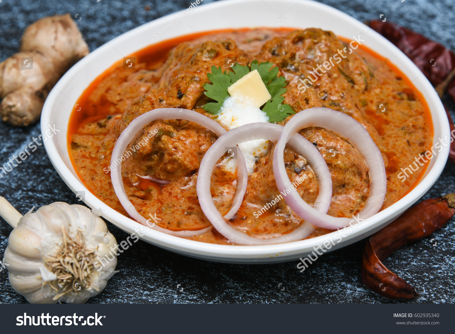 Kadai Chicken Karahi Currytikka Masalakorma Ingredients Stock Photo Edit Now
