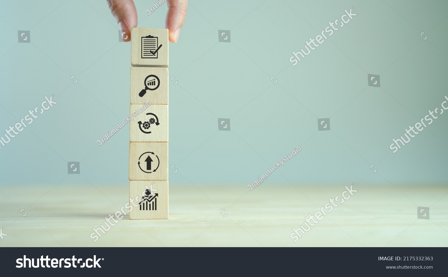 Kaizen Concept Continuous Improvement Business Efficiency Stock Photo ...