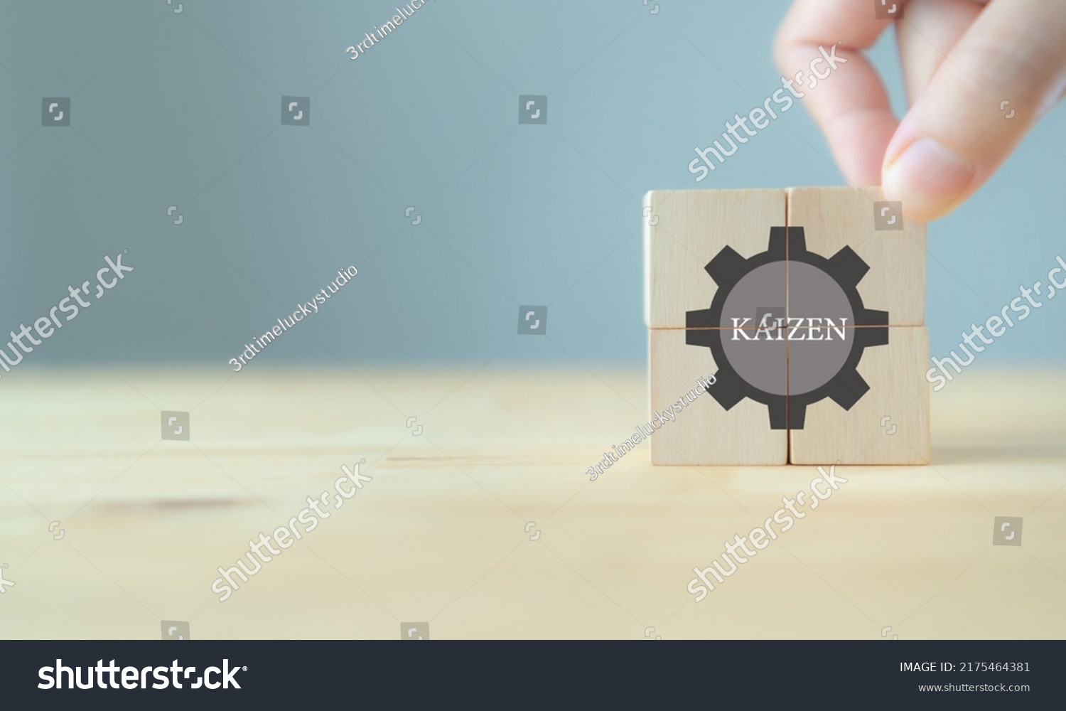 Kaizen Concept Continuous Improvement Business Efficiency Stock Photo ...