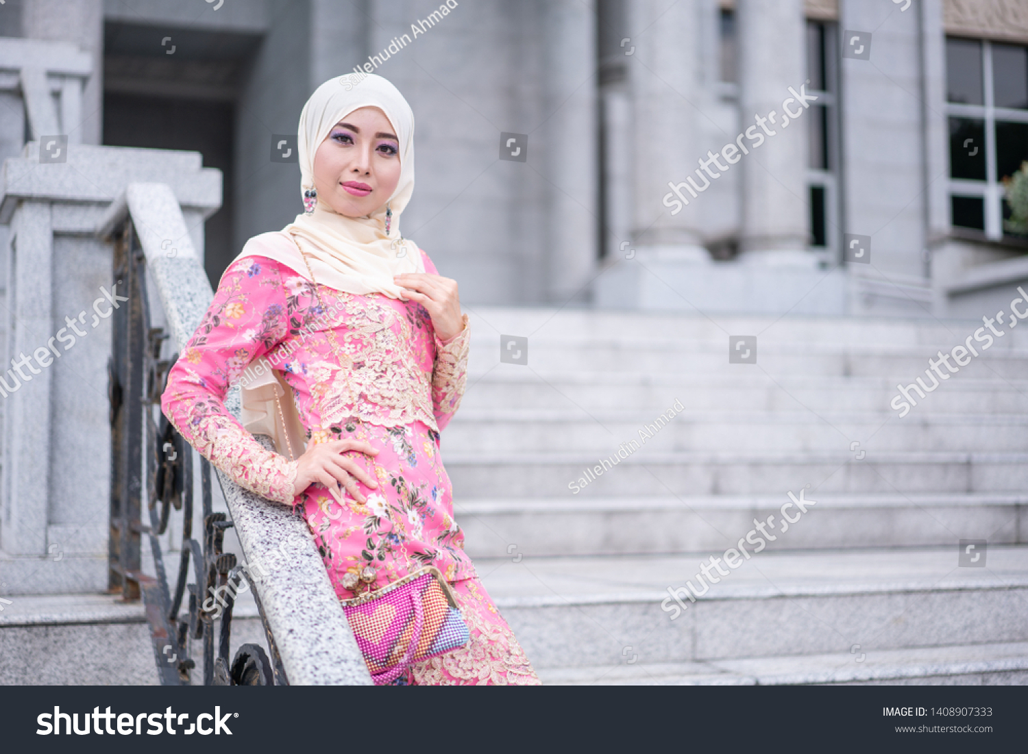 Kajang Malaysia May 2019 Beautiful Model Stock Photo 1408907333 ...