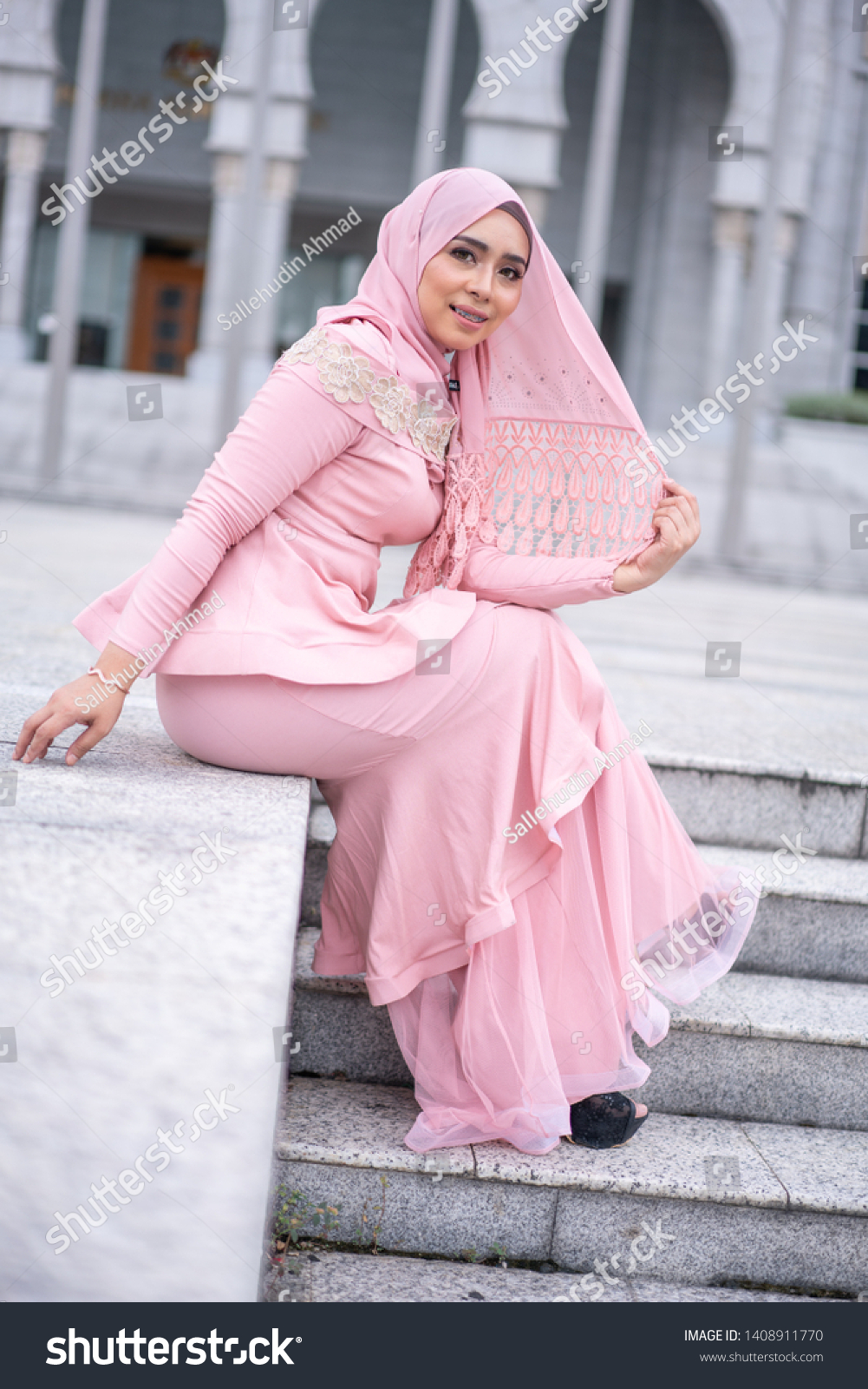 Kajang Malaysia May 2019 Beautiful Model Stock Photo 1408911770 ...