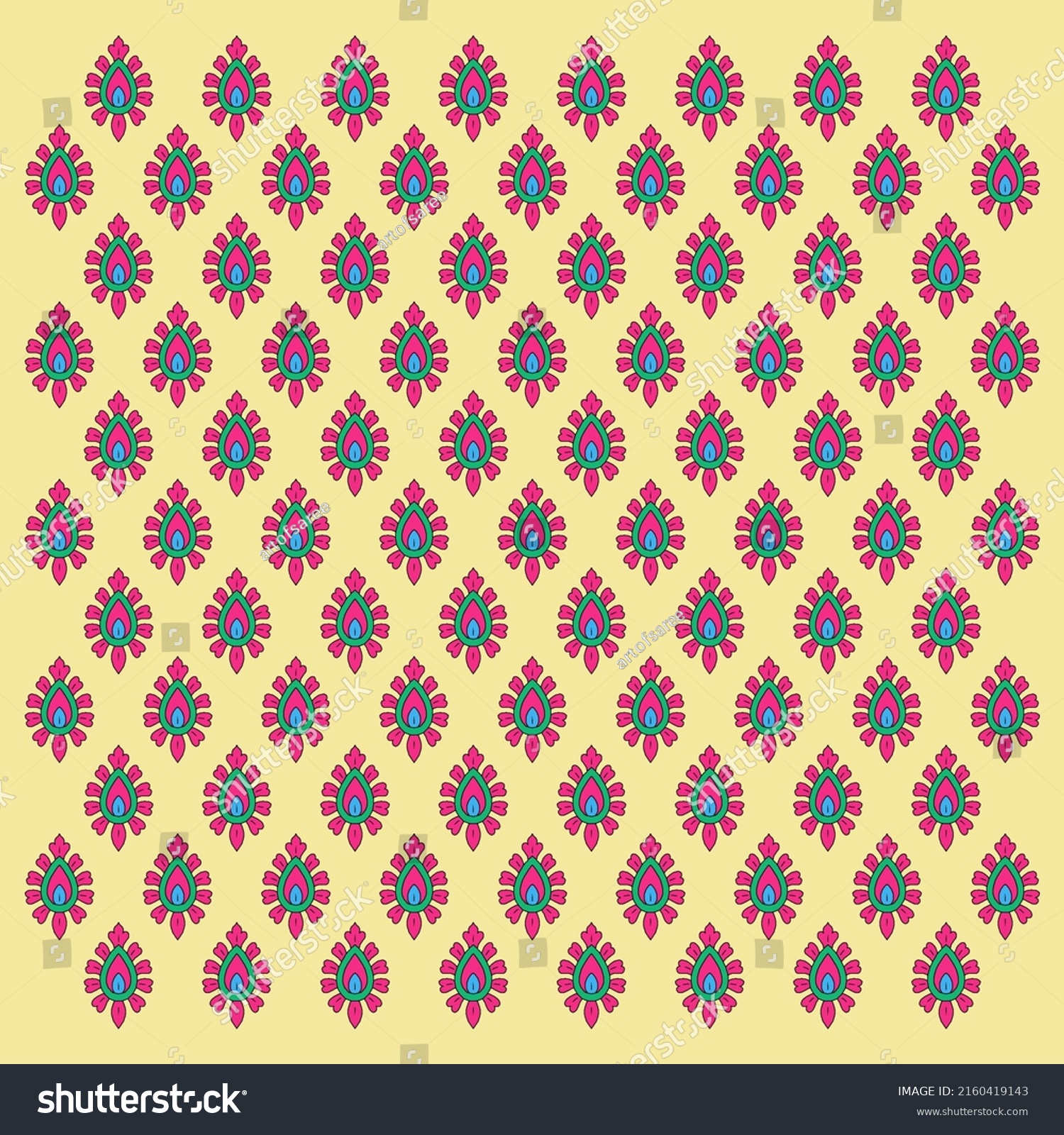 Kalamkari Indian Traditional Art On Linen Stock Illustration 2160419143 Kalamkari Indian Traditional Art On Linen Stock Illustration 2160419143