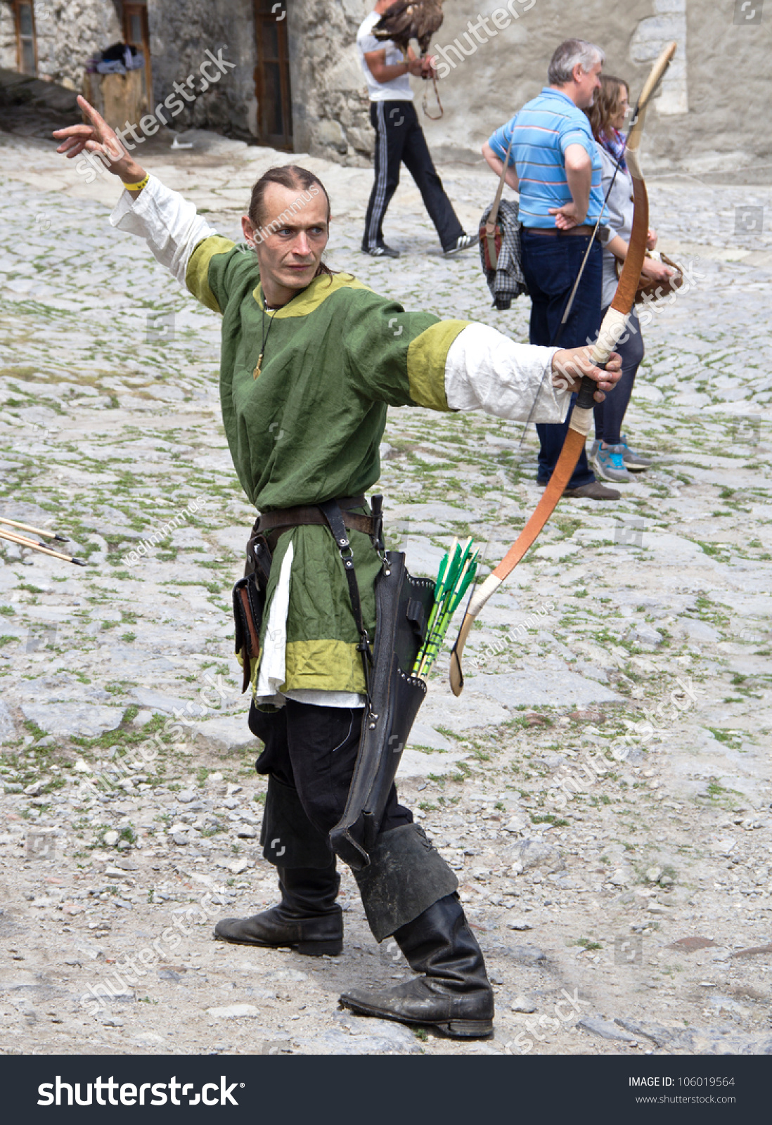 Kamyanets-Podilsky, Ukraine - June 2: Undefined Shooting Archer During ...