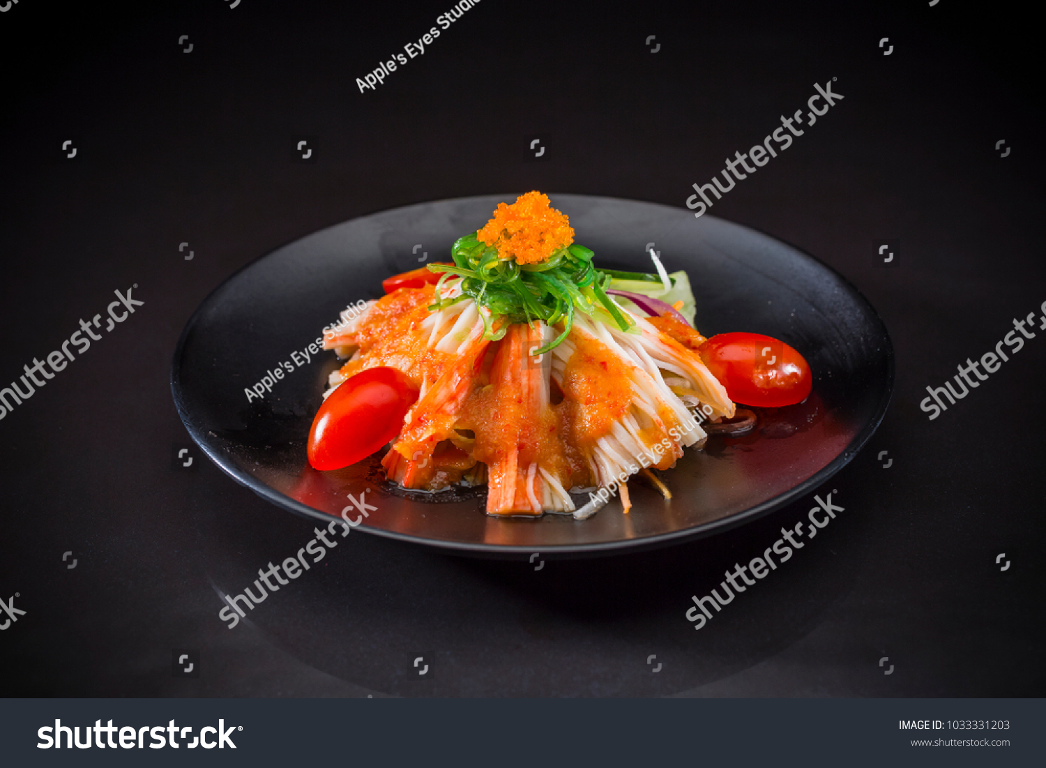 Kani Salad Topped Wakame Japanese Food Stock Photo Edit Now