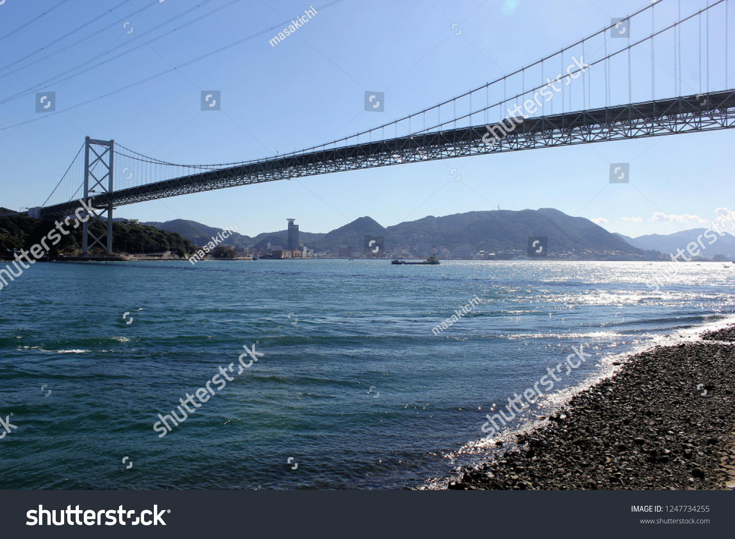 Kanmon Strait Kanmon Bridge Shimonoseki City Stock Photo Edit Now