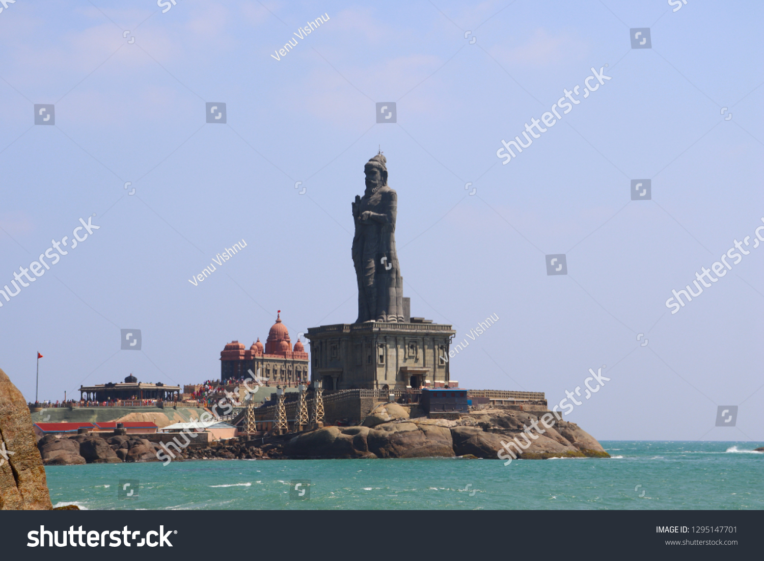 Kanyakumari Thiruvalluvar Statue Stock Photo (Edit Now) 1295147701