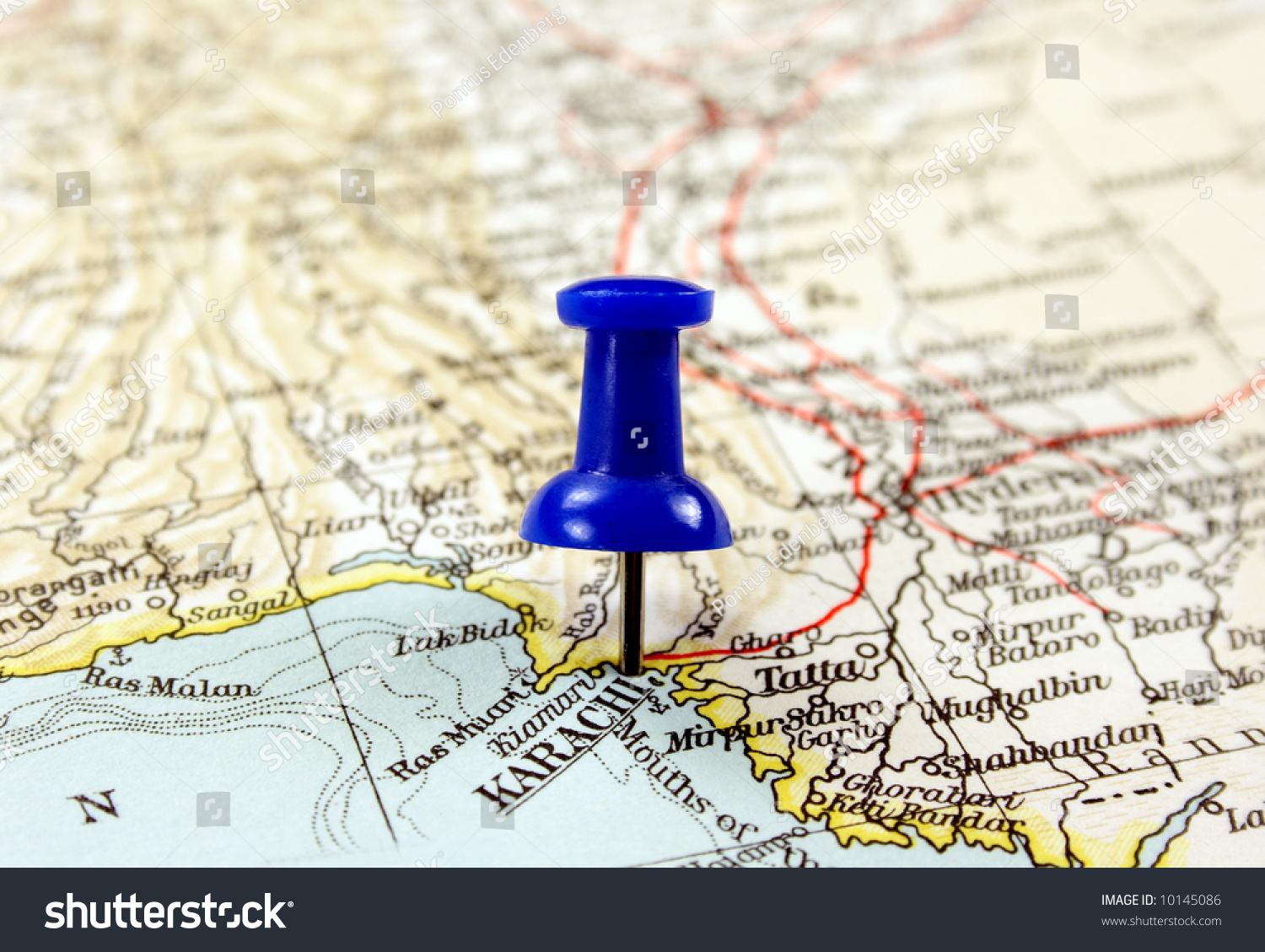 Karachi City Map Images Stock Photos Vectors Shutterstock   Stock Photo Karachi Largest City In Pakistan The Way We Looked At It In 10145086 