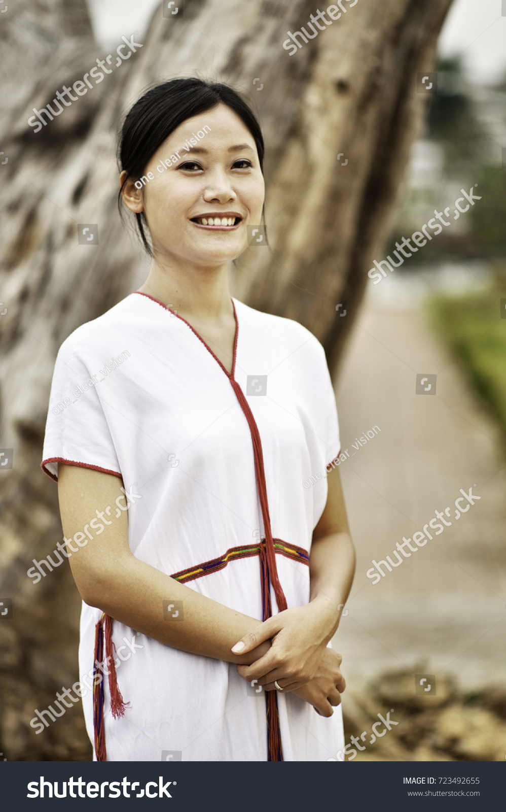 traditional white dress