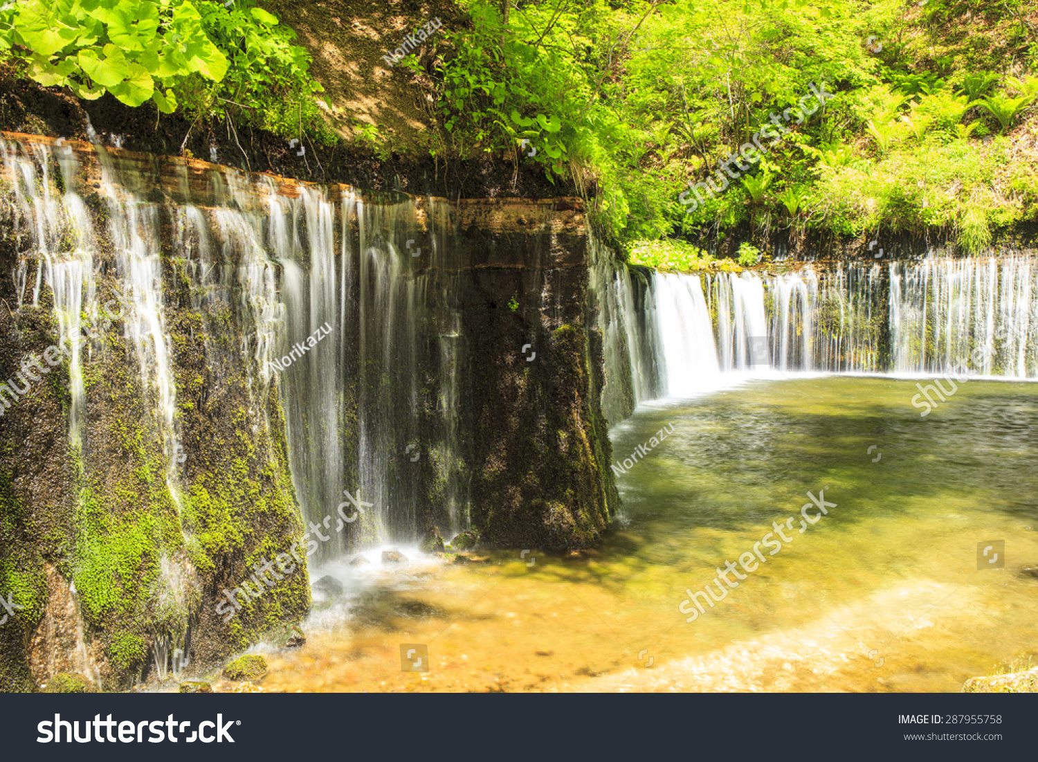 Karuizawa Shiraito Waterfall Nagano Japan Stock Photo Edit Now