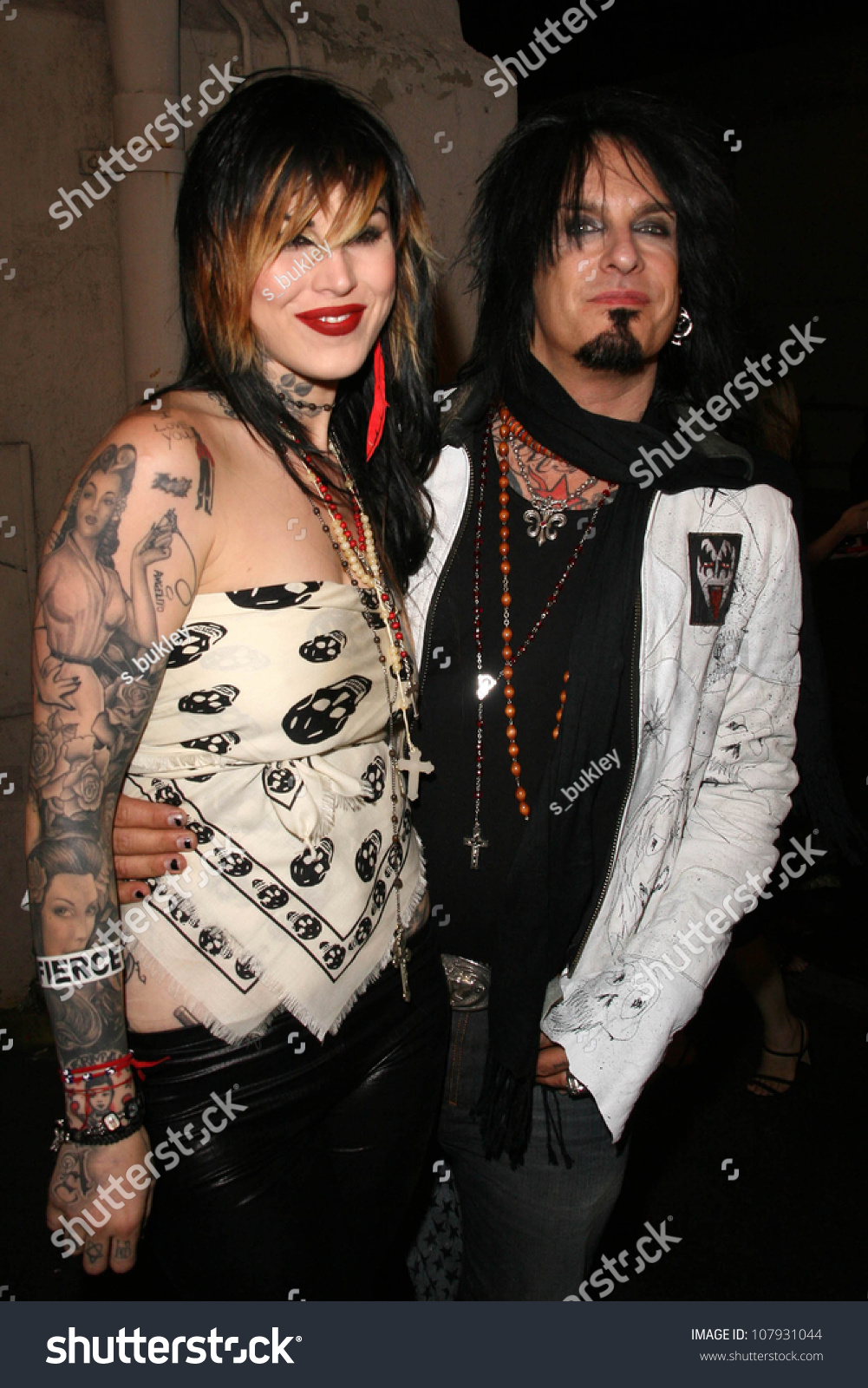 Kat Von D Nikki Sixx Maxims Stock Photo 107931044 - Shutterstock