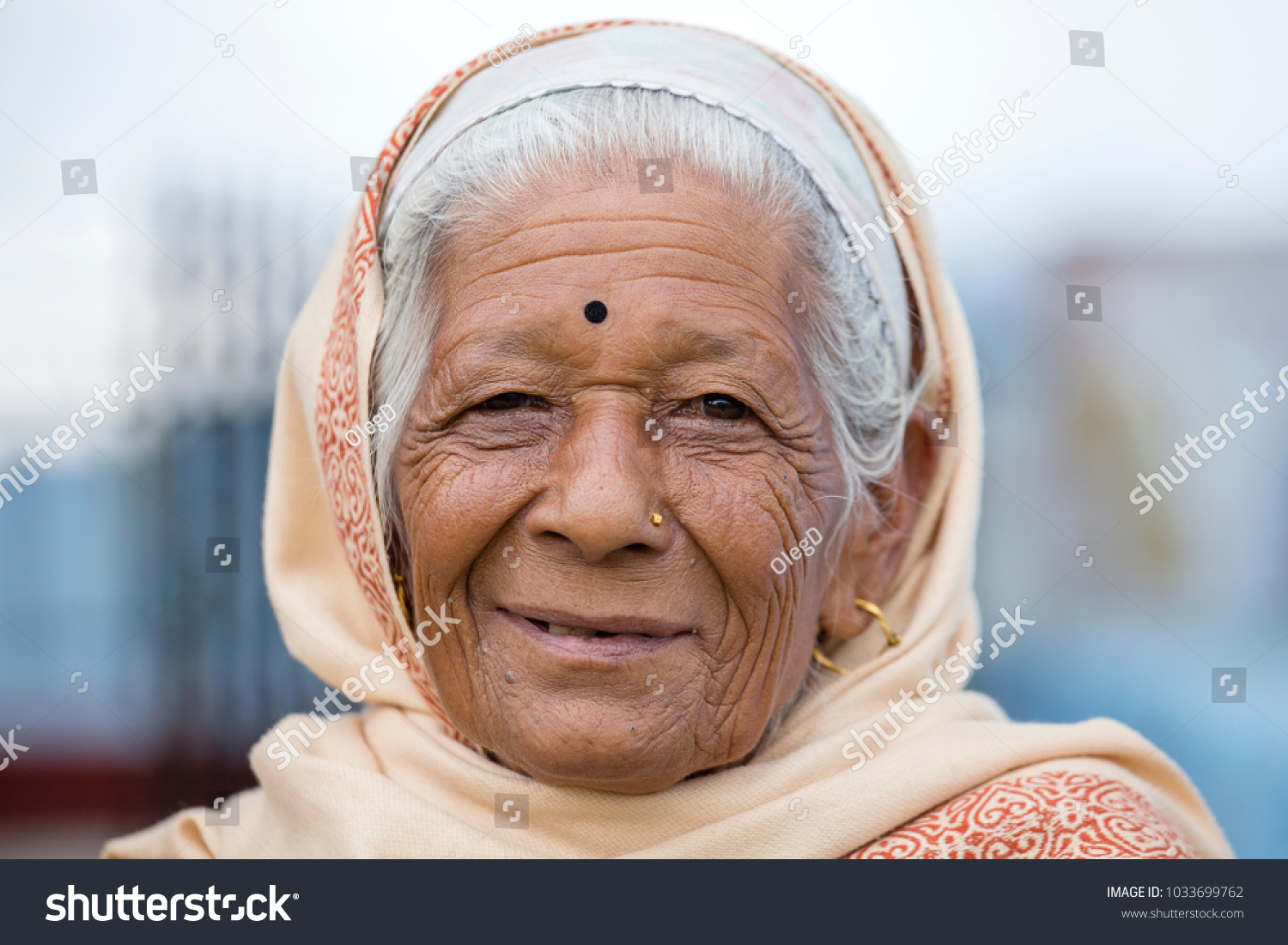 Kathmandu Nepal October 05 2016 Portrait Stock Photo 1033699762 ...