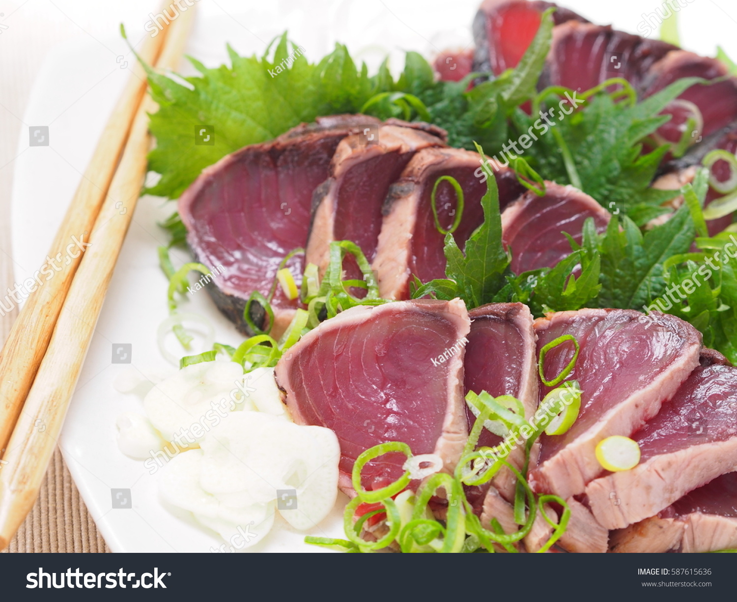 Katsuo No Tataki Seared Bonito Stock Photo Edit Now