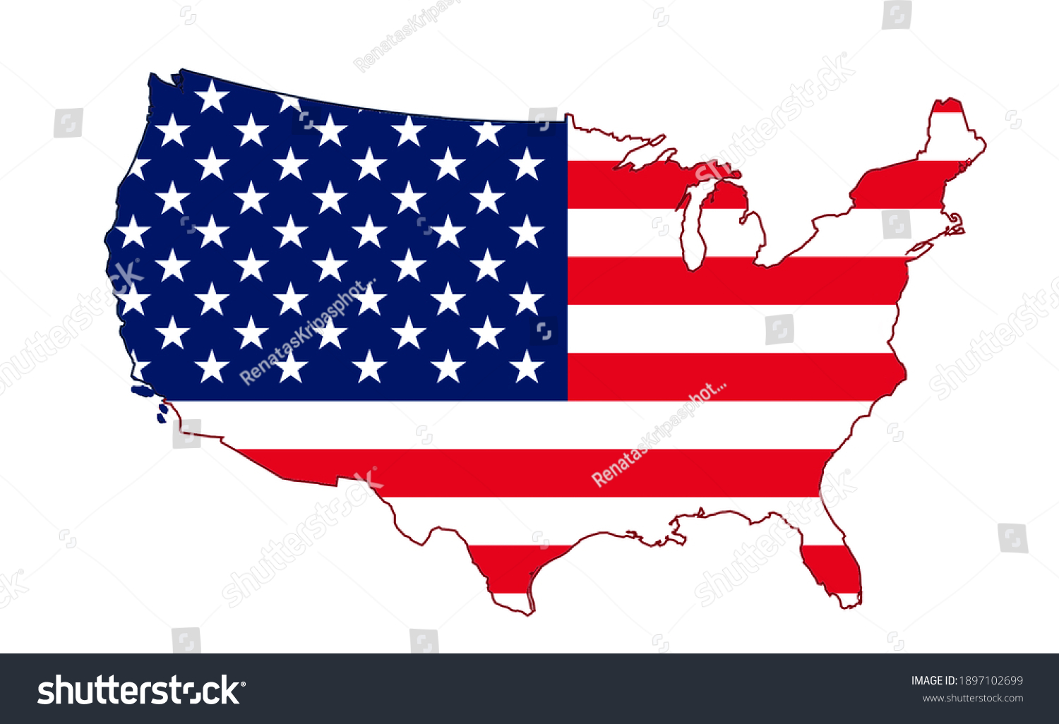 Kaunas Lithuania 01142021 50 Stars Represent Stock Illustration ...