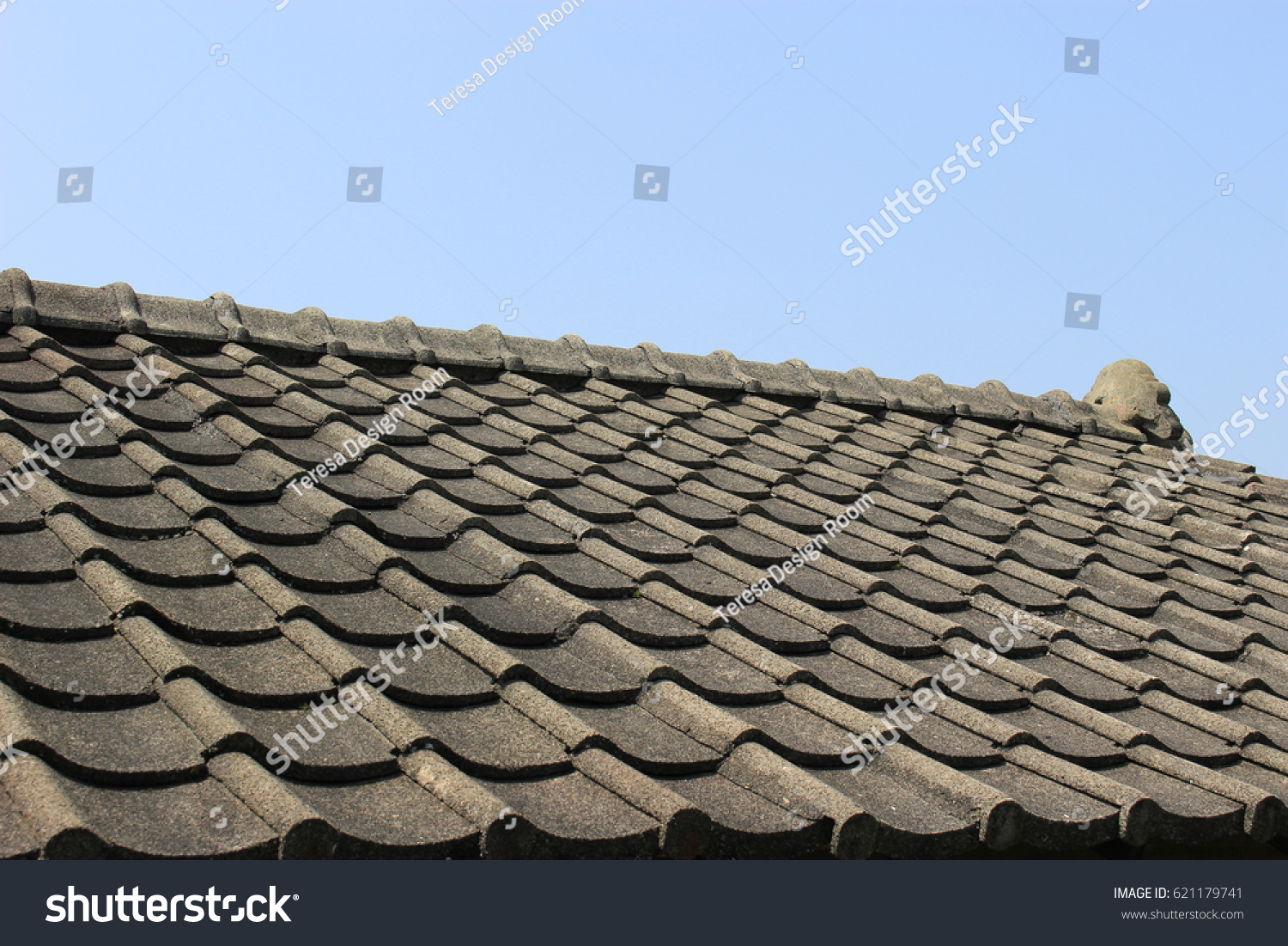 Kawara Japanese Roof Tiles Stock Photo Edit Now 621179741