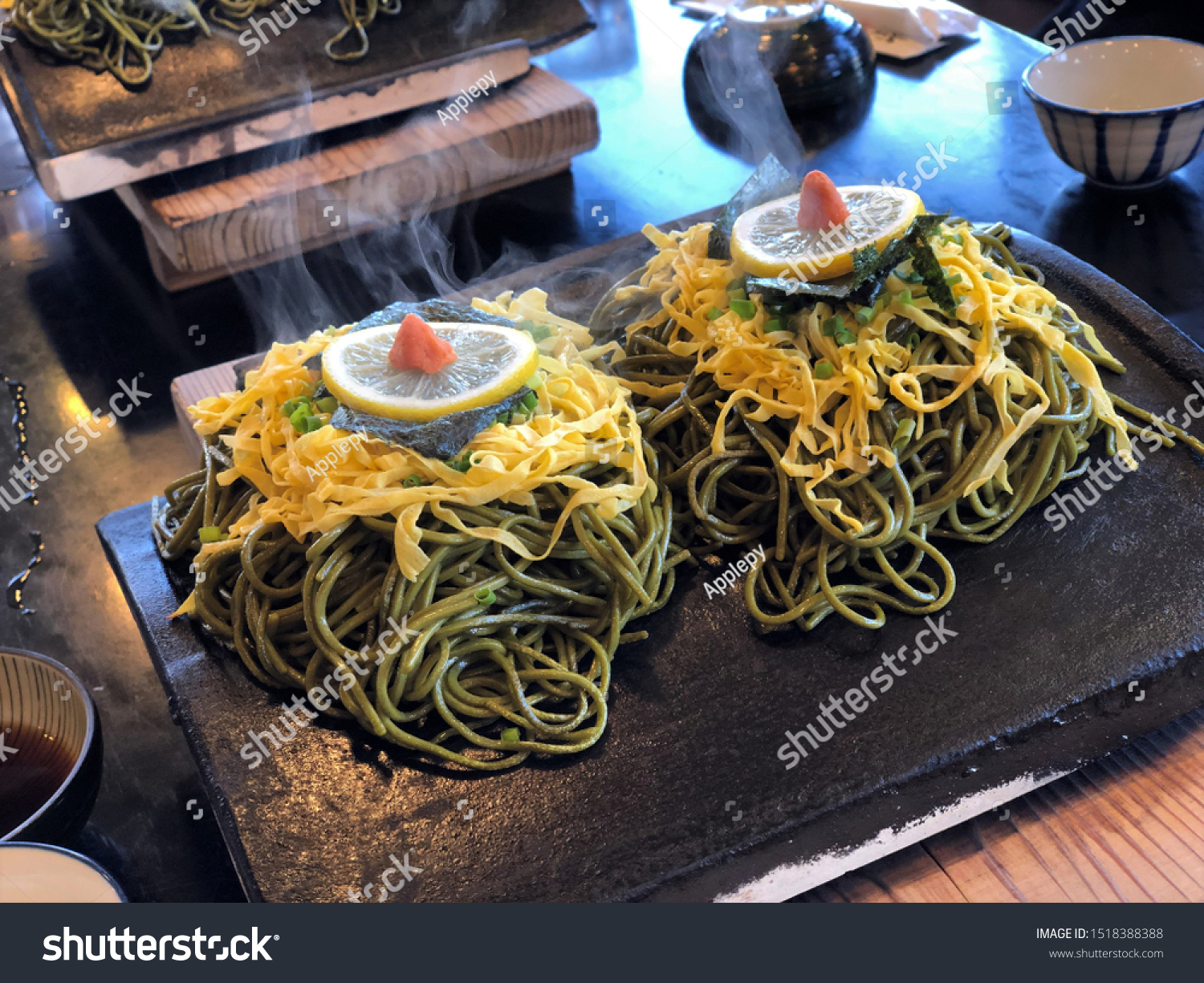 Kawara Soba Famous Dish Yamaguchi Prefecture Stock Photo 1518 Shutterstock