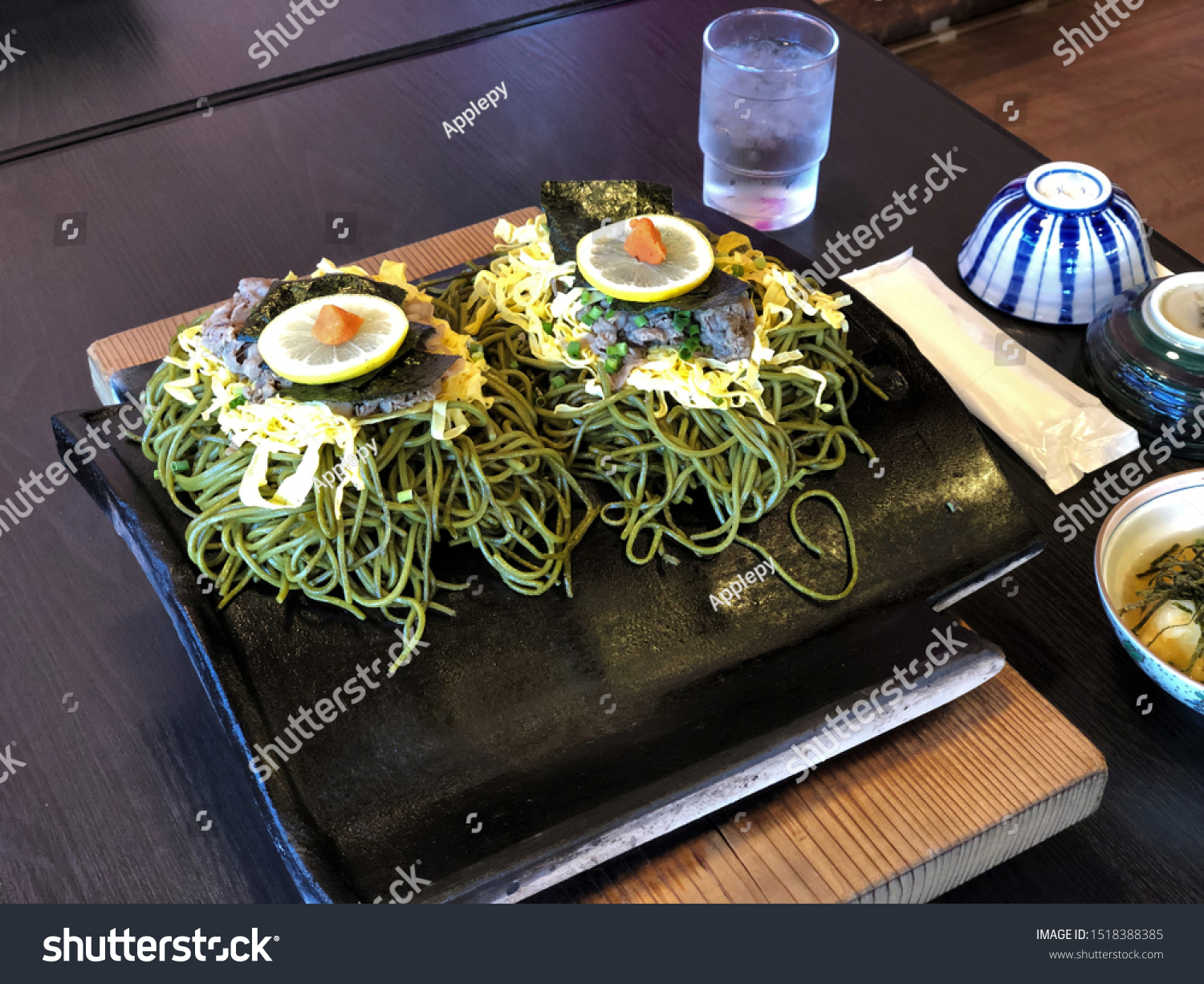Kawara Soba Famous Dish Yamaguchi Prefecture Stock Photo Edit Now 1515