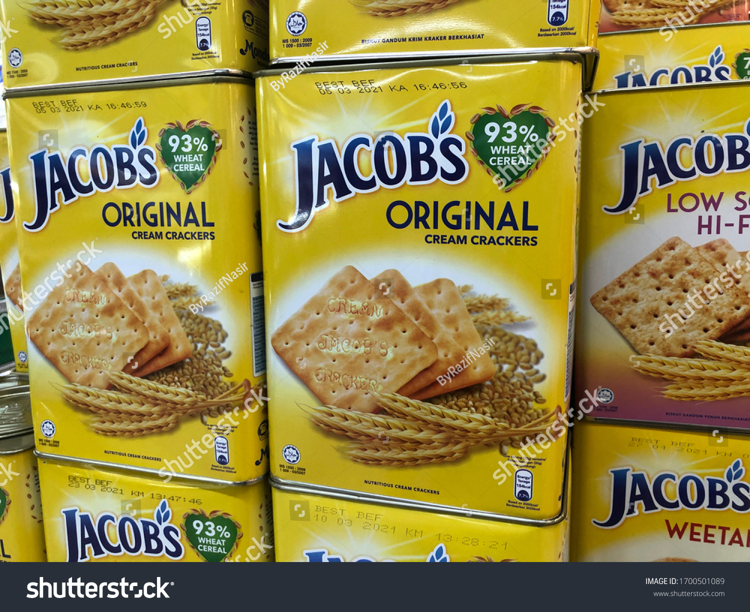 stock photo kedah malaysia jacob s biscuit in supermarket at kedah malaysia jacob s is a brand 1700501089