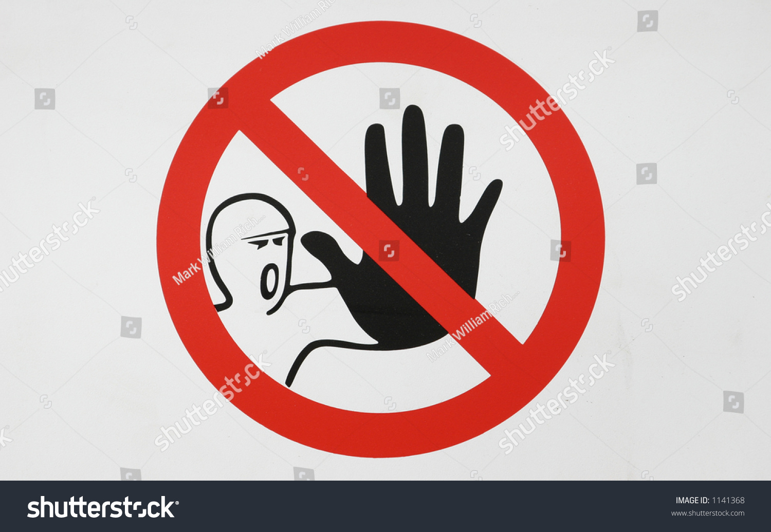 Keep Away Warning Sign Stock Photo 1141368 - Shutterstock