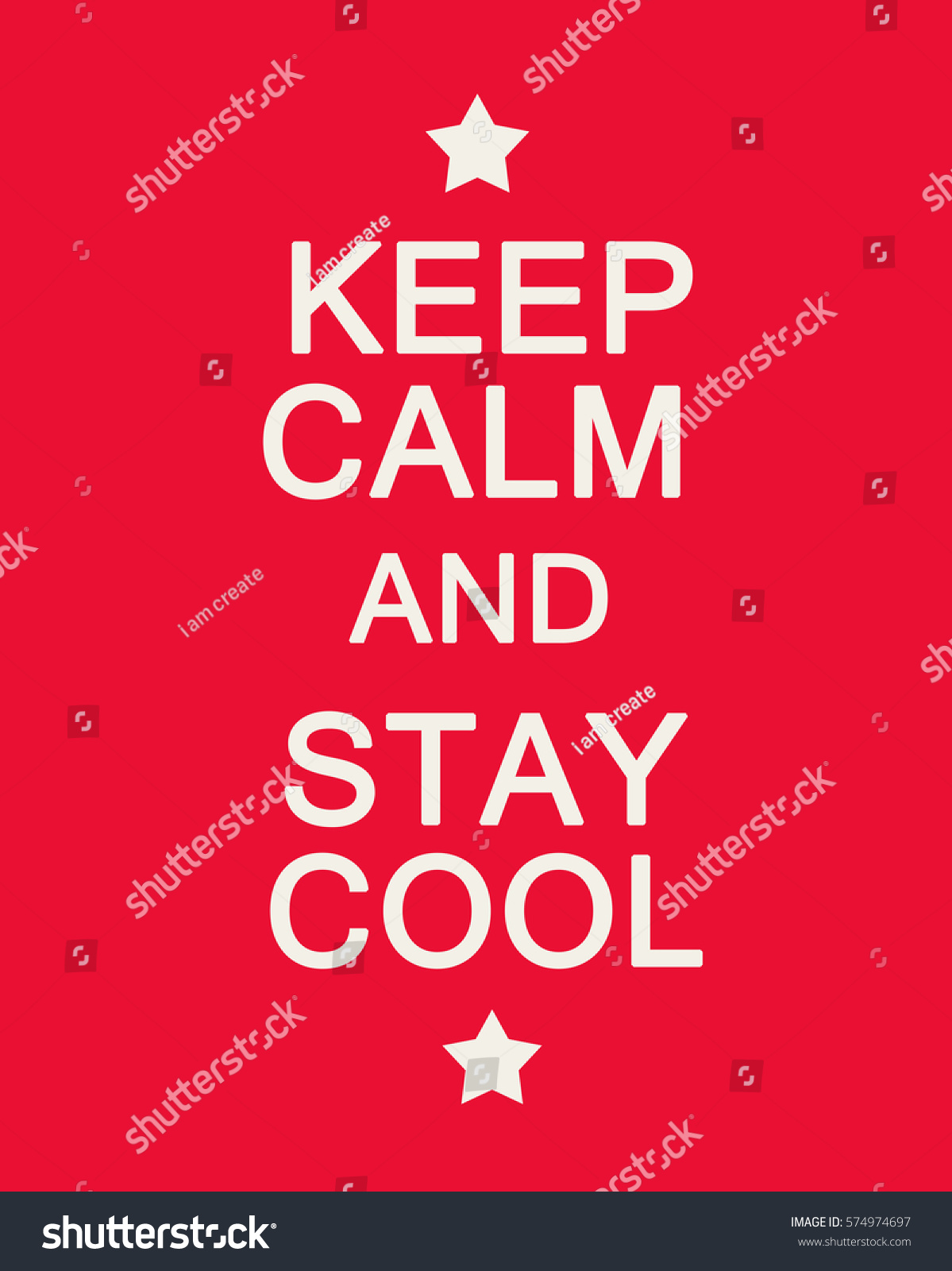 keep calm stay cool on red stock illustration 574974697 shutterstock