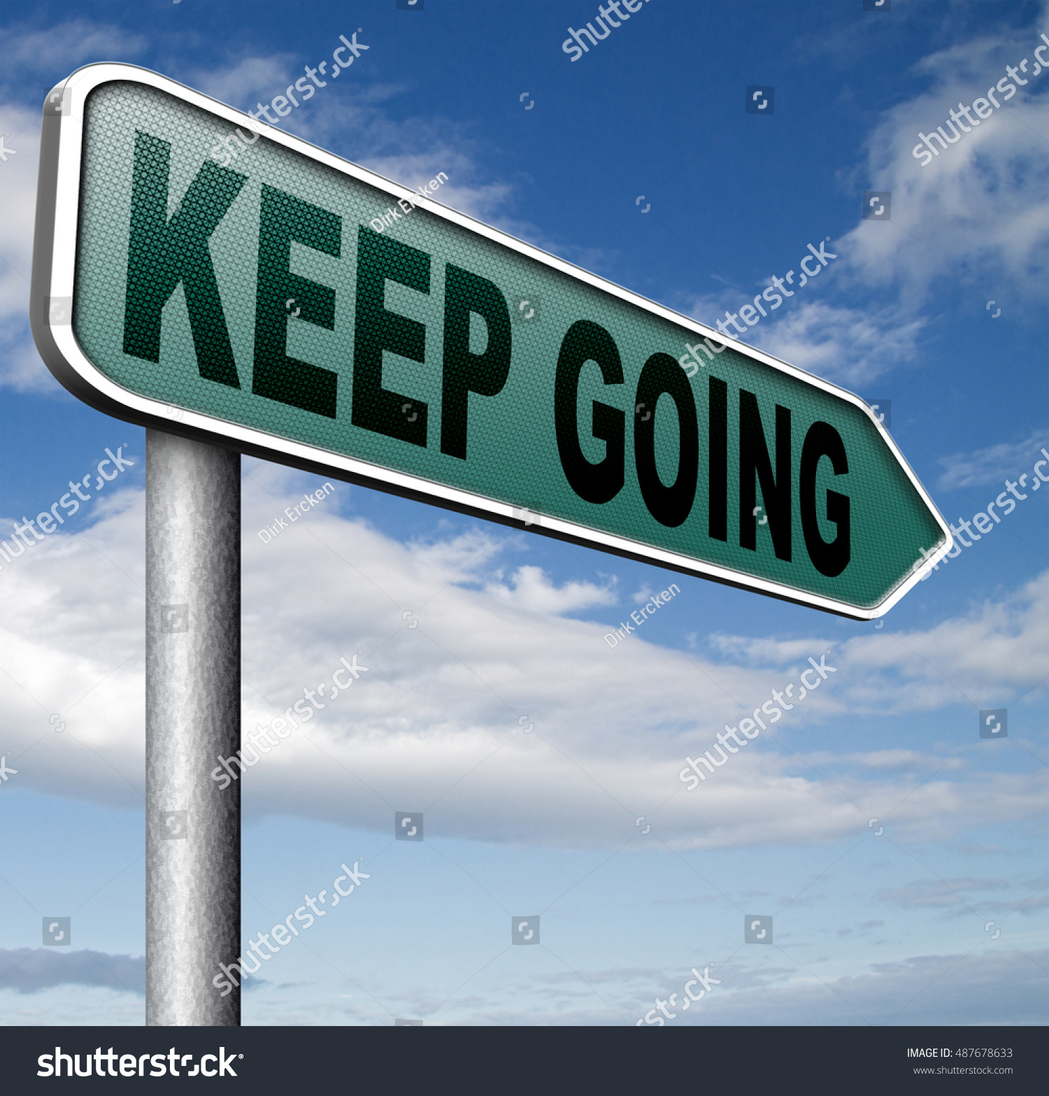 Keep Going Moving Dont Quit Stop Stock Illustration 487678633