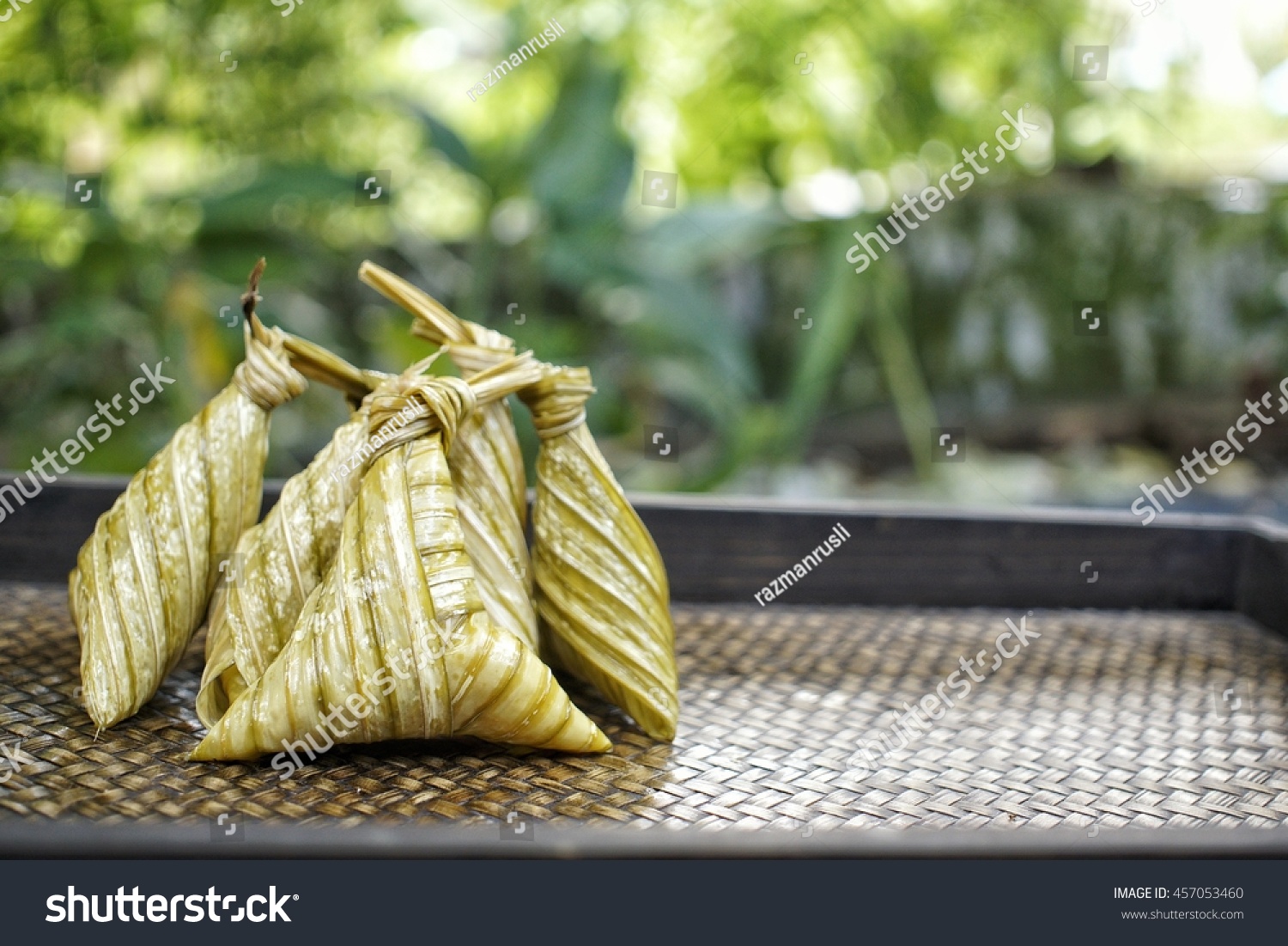 Ketupat Palas Malay Delicacy Made Glutinous Stock Photo Edit Now 457053460