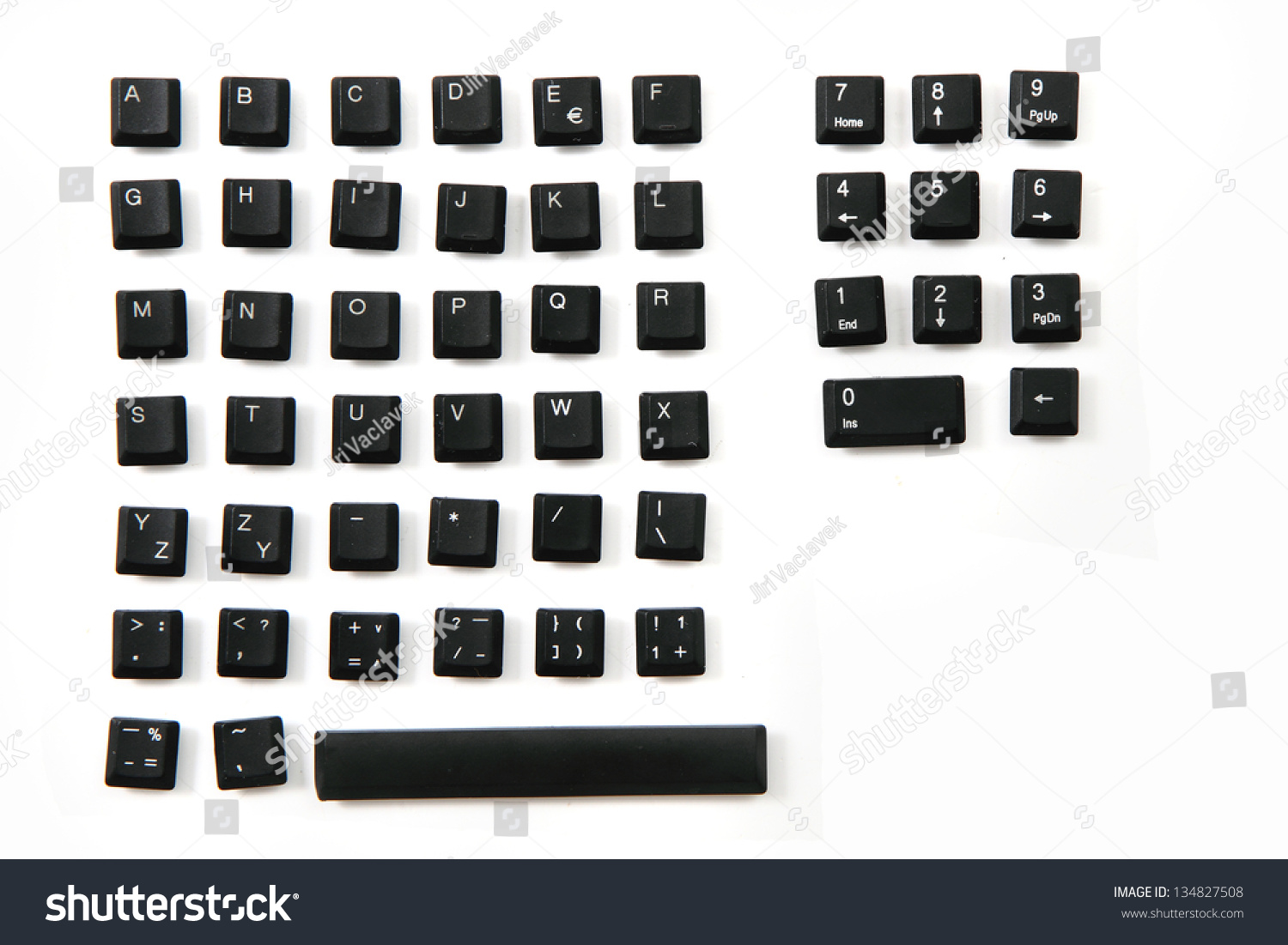 Keyboard Alphabet Numbers Keyboard Keys Combined Stock Photo (Edit Now ...