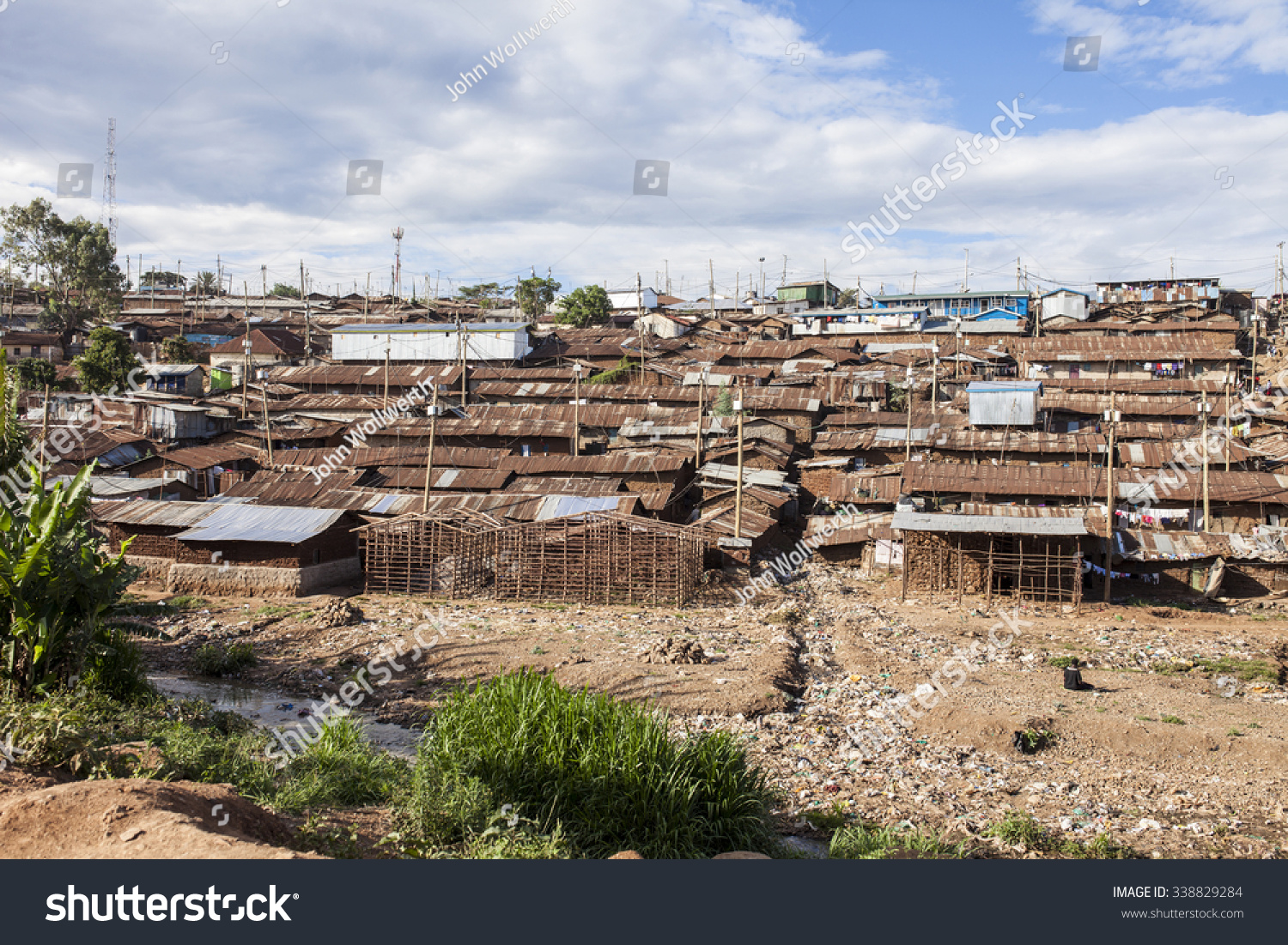 Kibera Slum, The Largest Urban Slum In Africa Stock Photo 338829284 ...