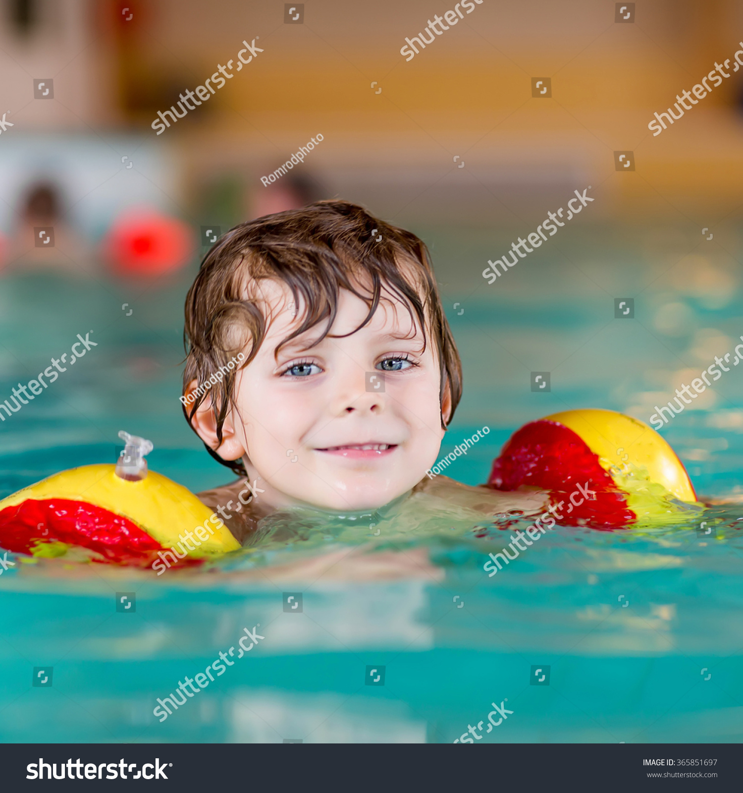 Kid Boy 4 Years Swimmies Learning Stock Photo 365851697 | Shutterstock