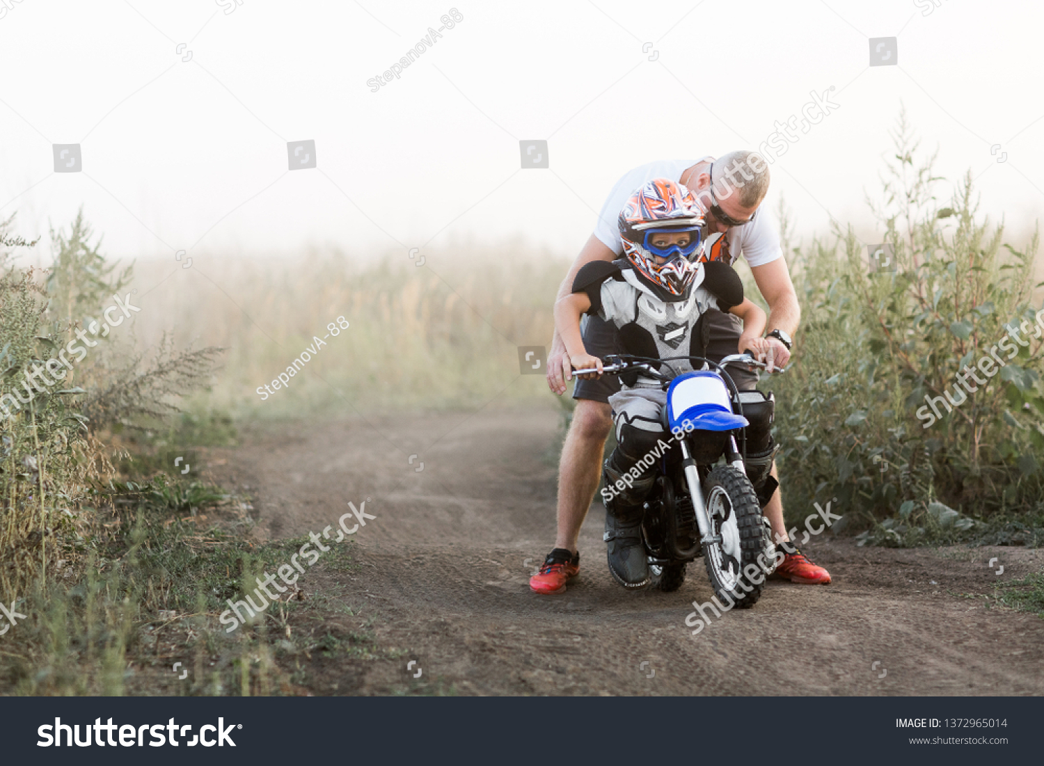 kid on a motorcycle