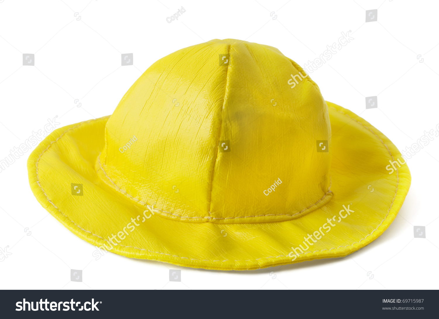 Kid'S Summer Yellow Hat Isolated On White Stock Photo 69715987 ...