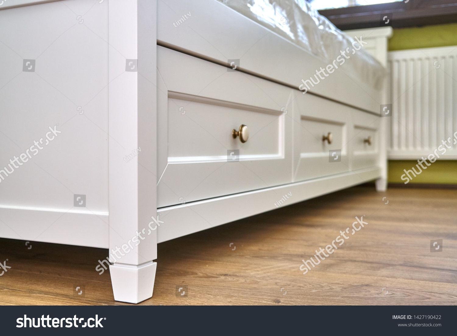 Kids Bed Storage Classic Childrens Furniture Stock Photo Edit Now